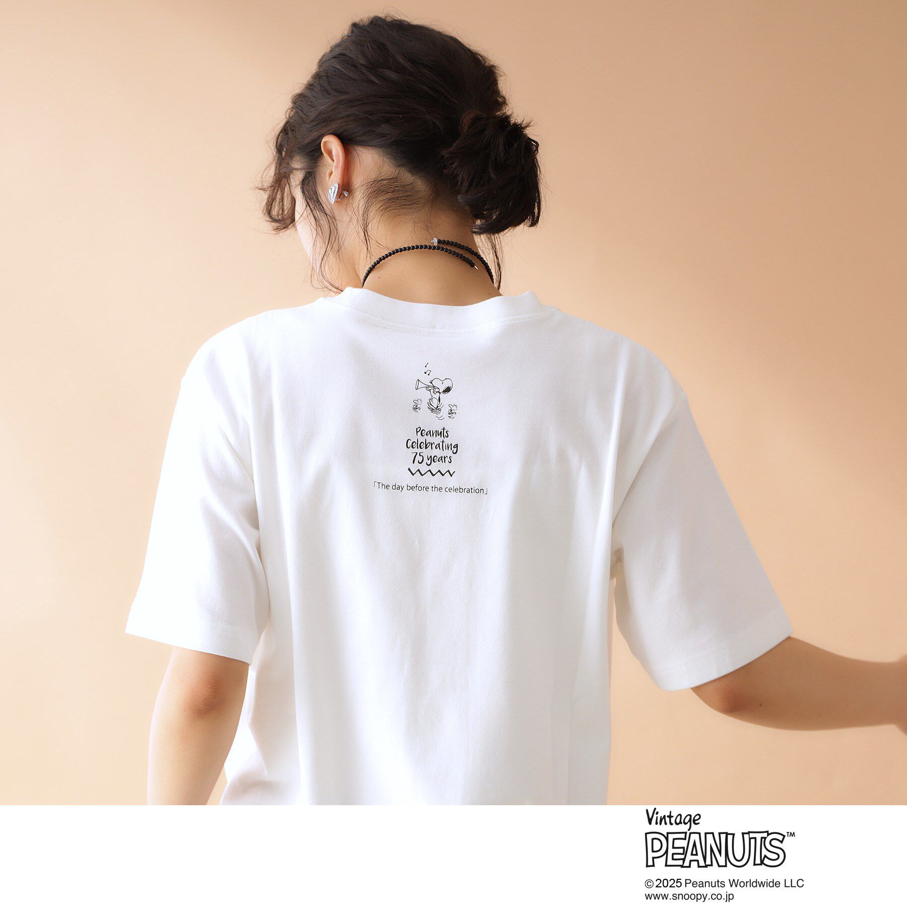 THE SHOP TK「75周年PEANUTSデザイン半袖Tシャツ」|Tシャツ・カットソー|