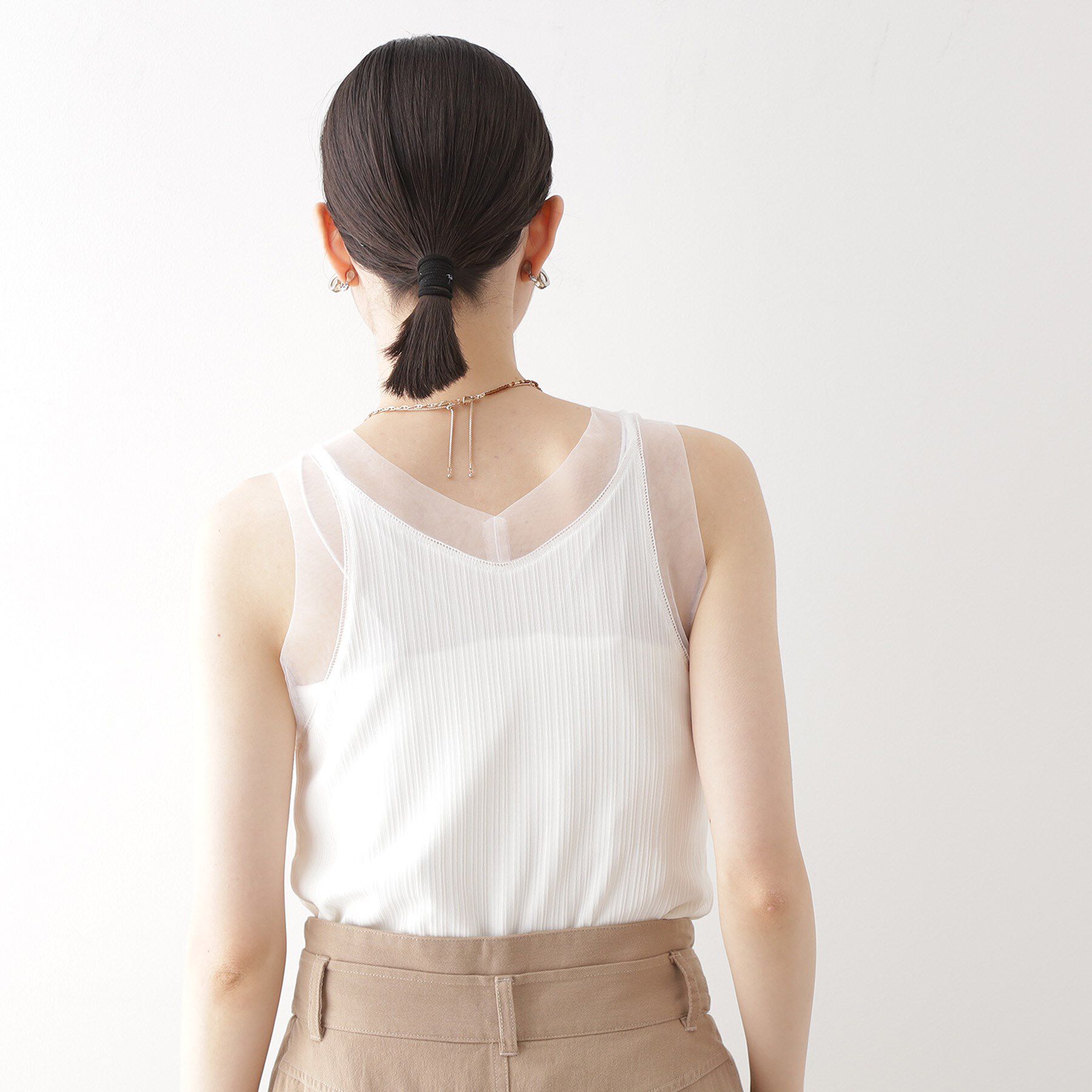 THE SHOP TK「ランダムリブシアータンク【洗える】」|キャミソール|