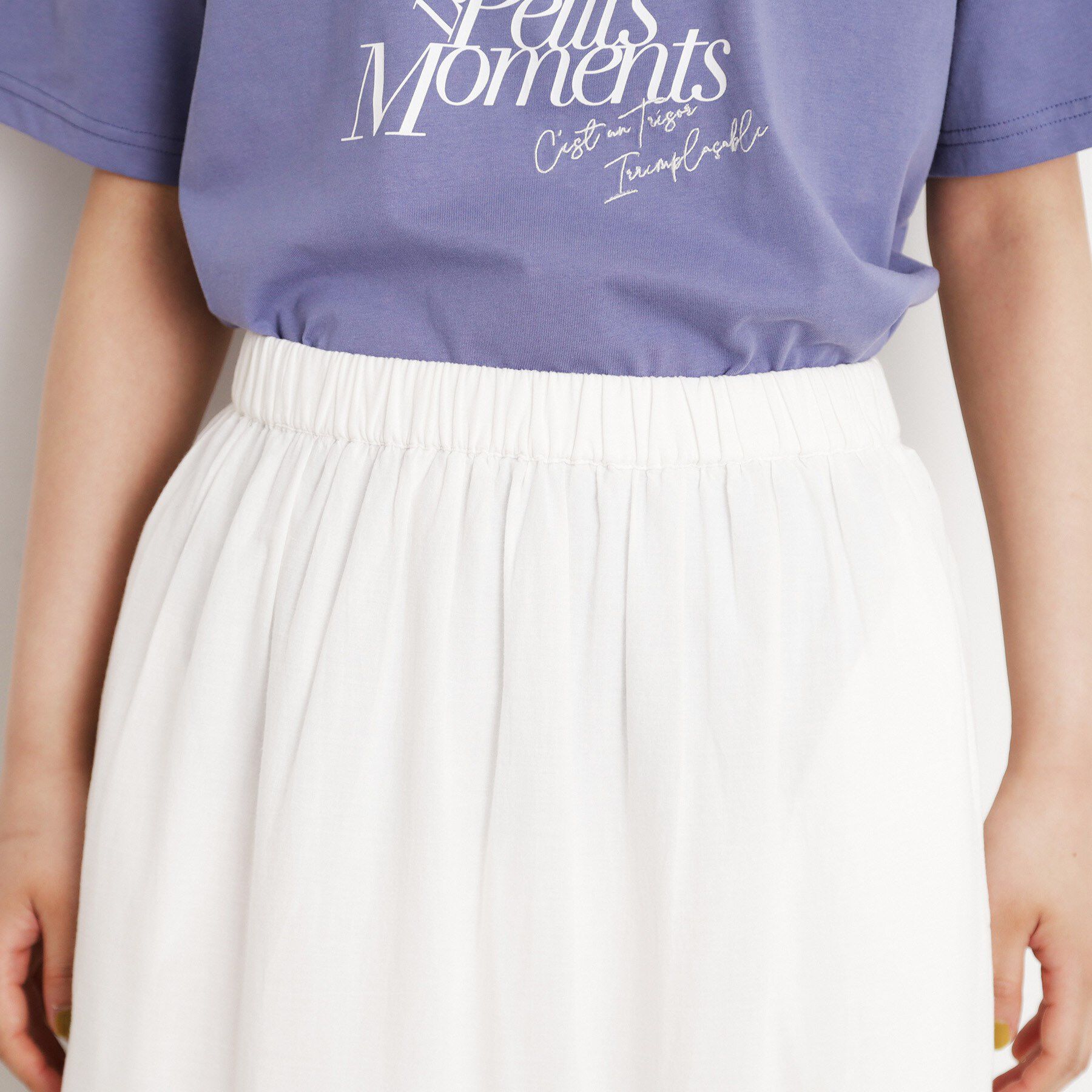 THE SHOP TK「スカラップ刺繍スカート【洗濯機OK】」|スカート|