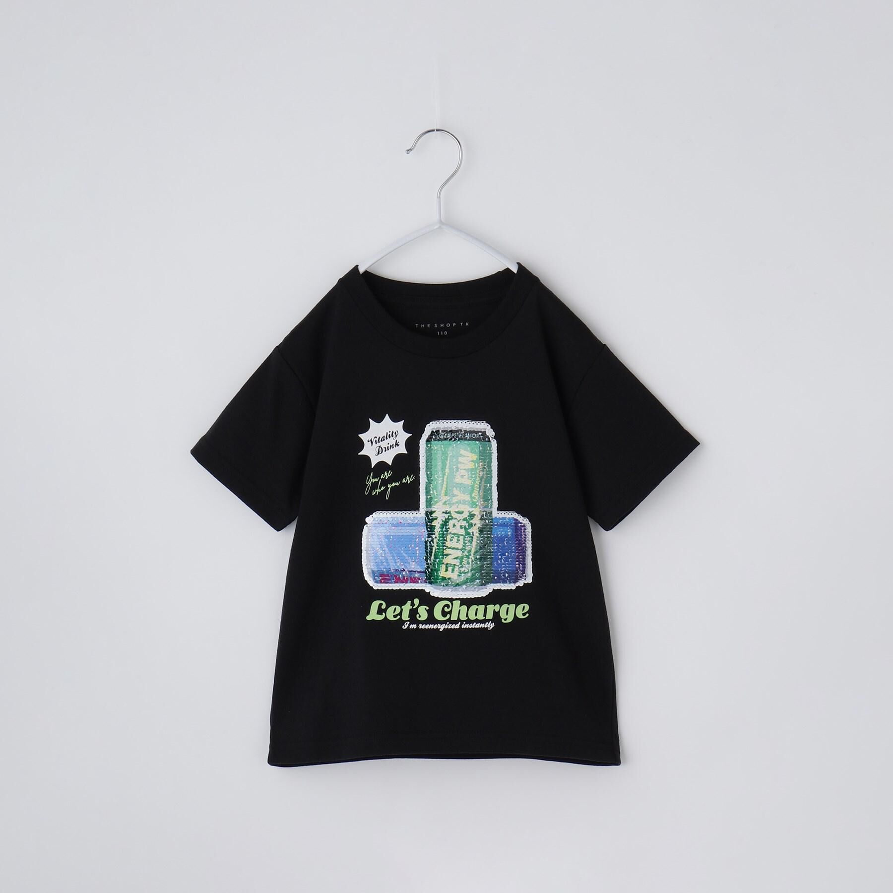 THE SHOP TK「【110－150】色が変わる！スパンコール半袖Tシャツ/洗える」|Tシャツ・カットソー|