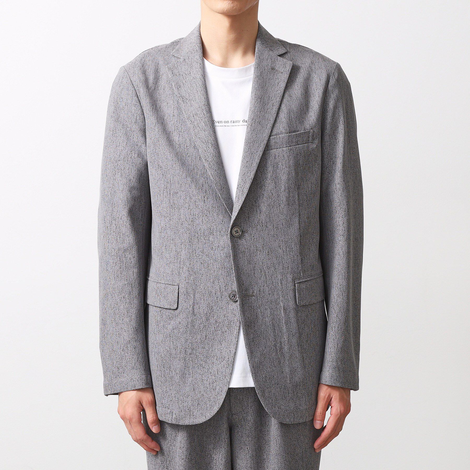 THE SHOP TK「シャリルジャージジャケット　洗濯機OK/吸水速乾/イージーケア/セットアップ可」|テーラードジャケット|