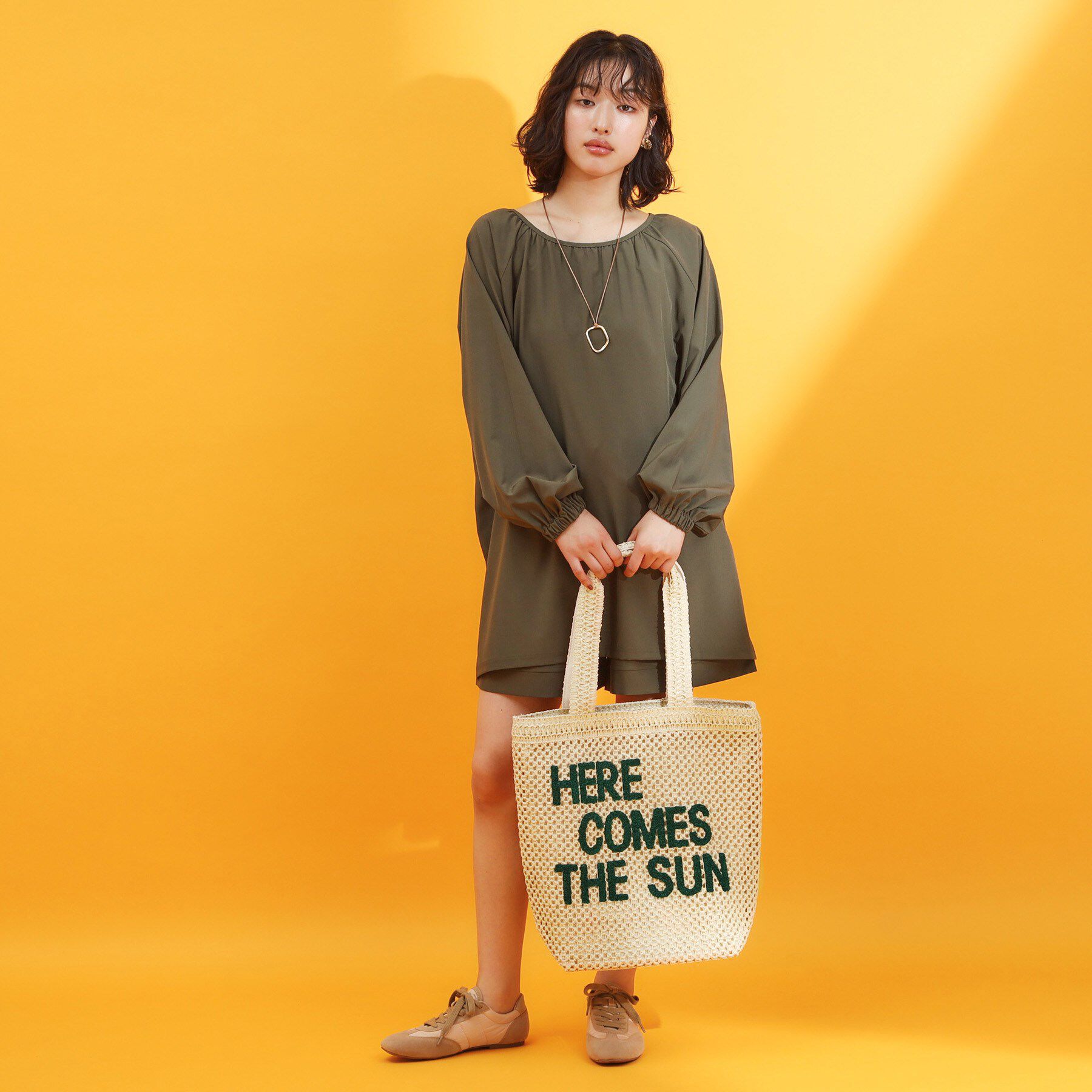 THE SHOP TK「カラーロゴ雑材トートバッグ」|トートバッグ|