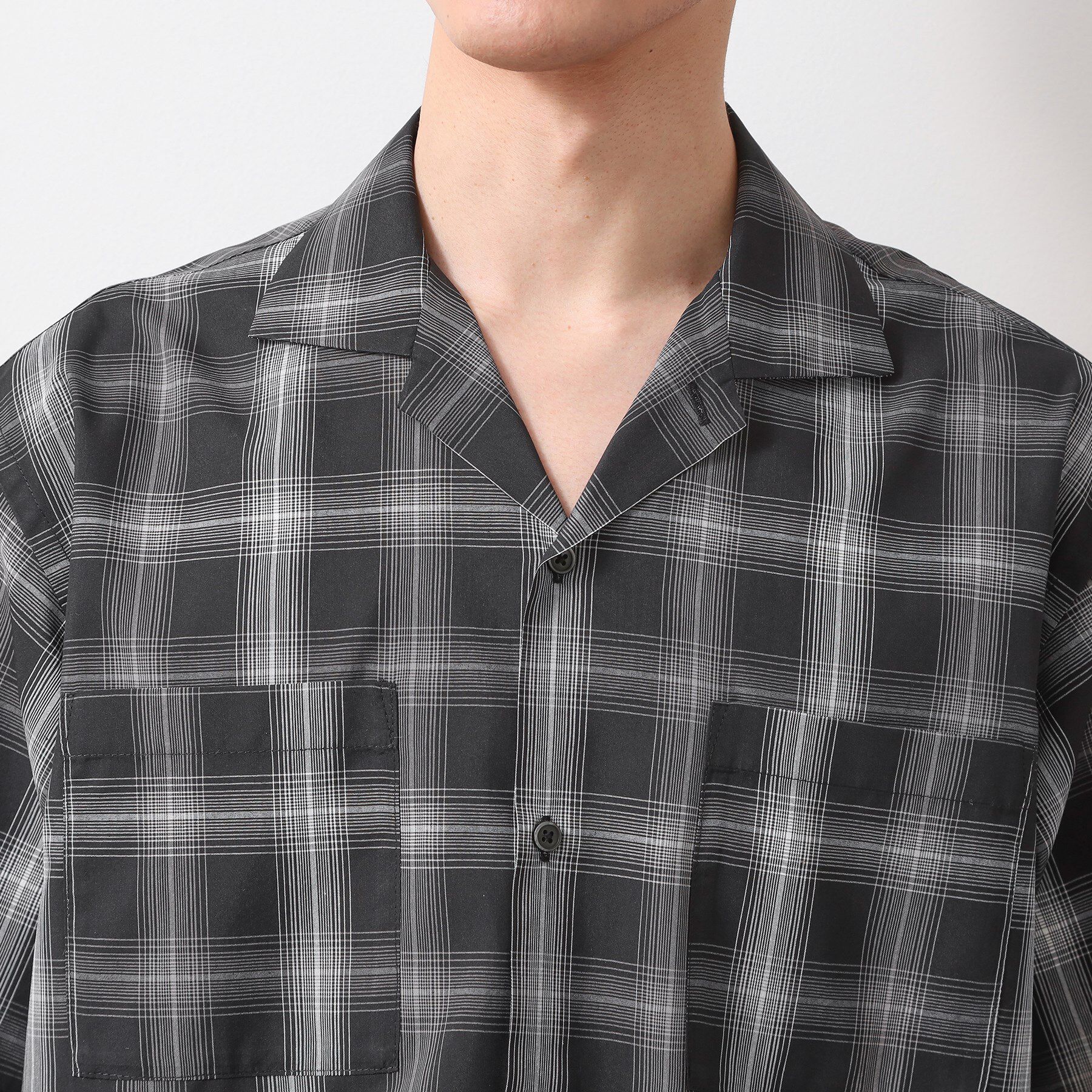 THE SHOP TK「オンブレチェック半袖シャツ 洗濯機OK」|シャツ・ブラウス|