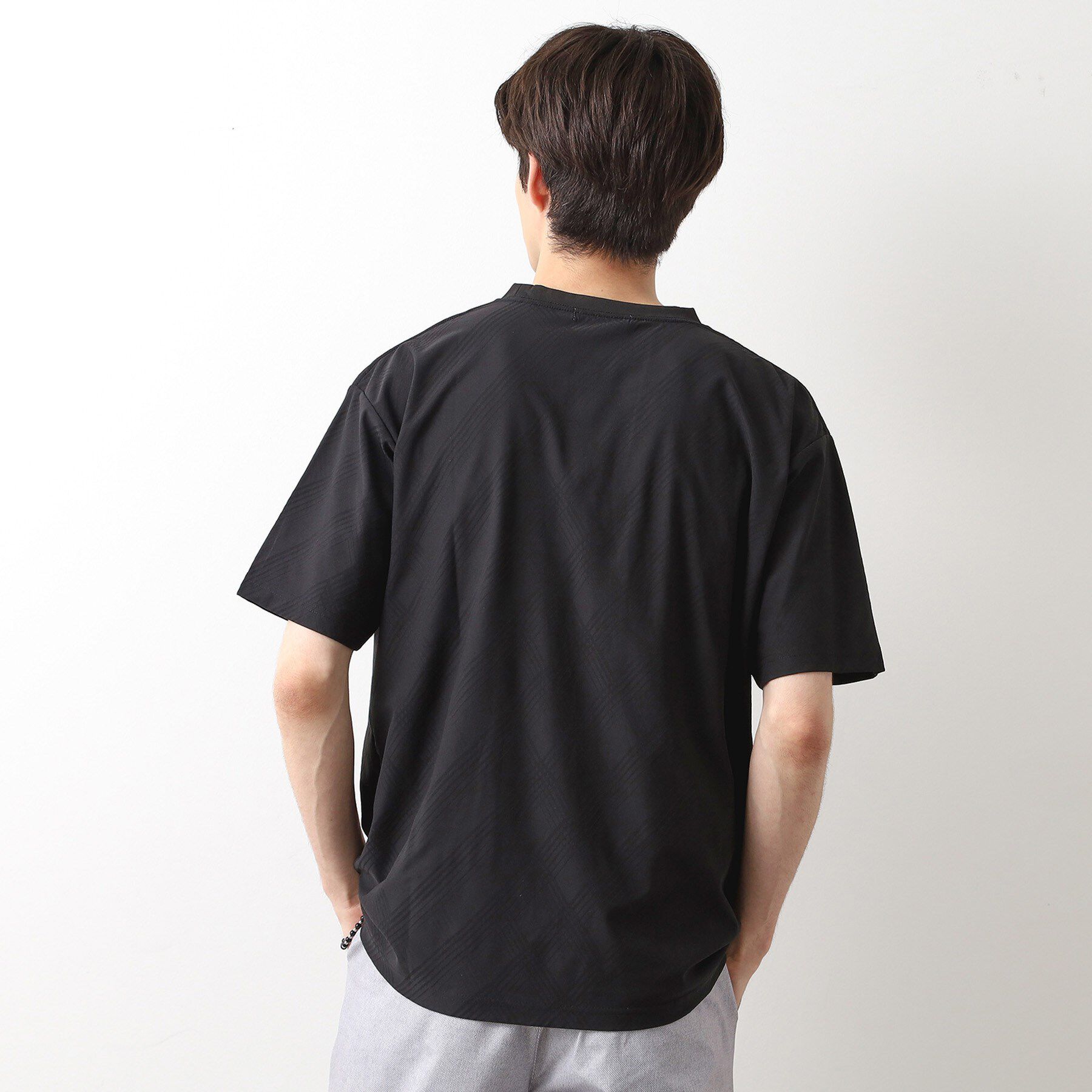 THE SHOP TK「パーフェクテックリンクス半袖Tシャツ 【接触冷感／吸水速乾／UVカット／洗濯機OK】」|Tシャツ・カットソー|