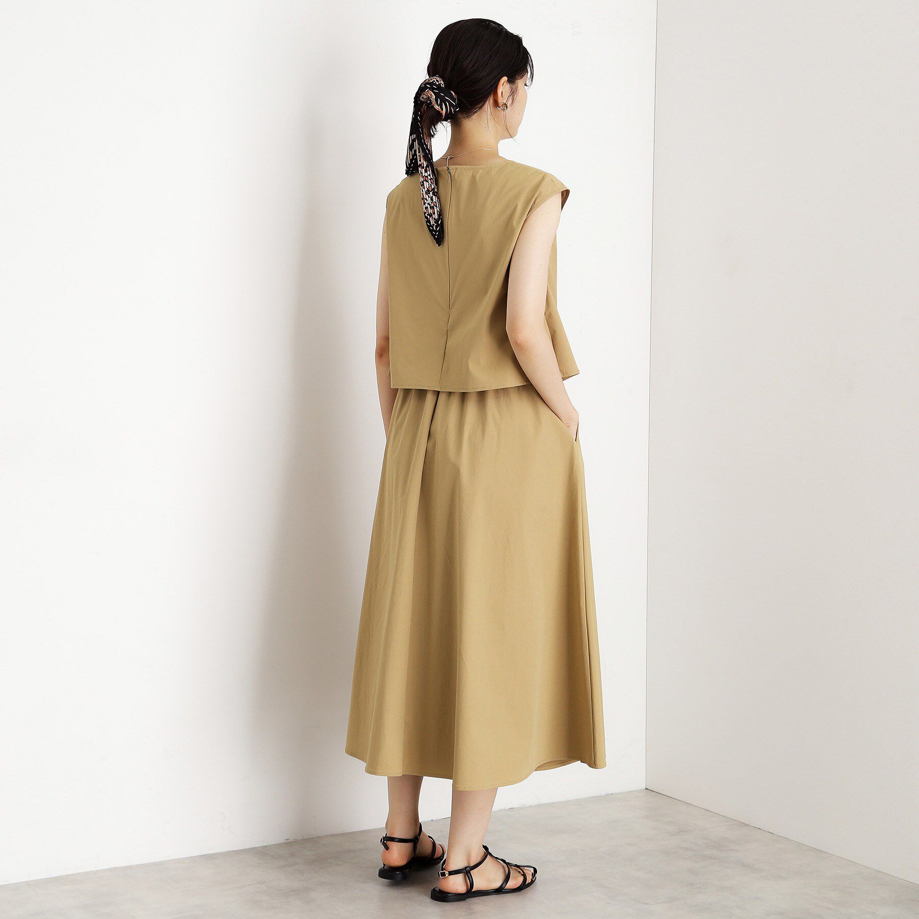 THE SHOP TK「ドッキングワンピース【接触冷感/撥水/UVカット/洗濯機OK】」|ワンピース|