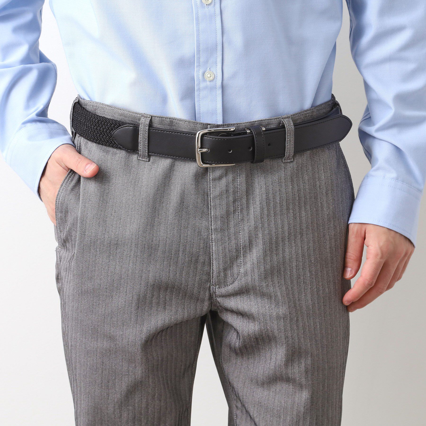 THE SHOP TK「ゴムメッシュアイビーベルト」|ベルト|