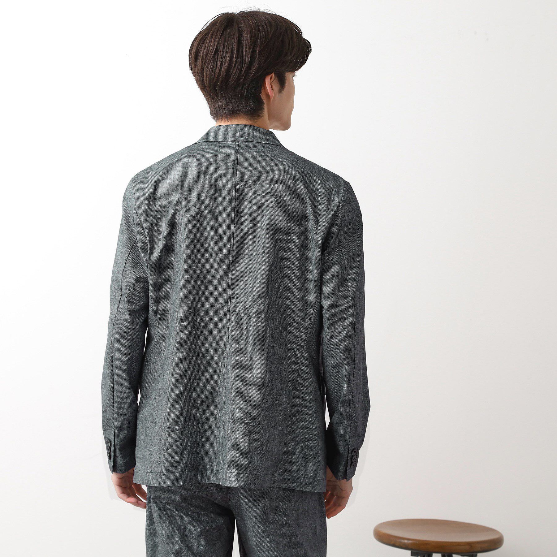 THE SHOP TK「スマートムーブメッシュバーズアイジャケット【軽量/洗濯機OK/セットアップ可】」|テーラードジャケット|