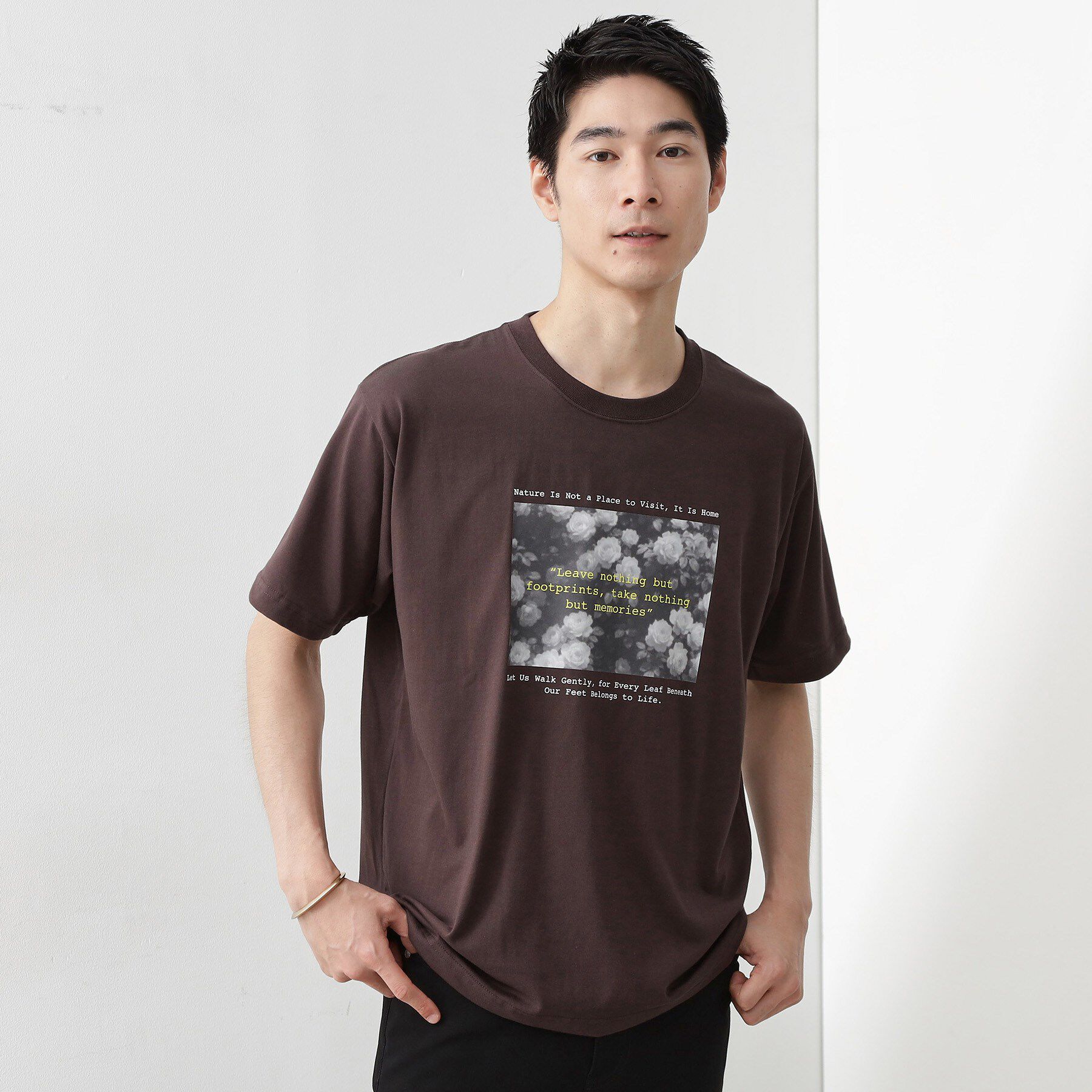 THE SHOP TK「リサイクルアート半袖Tシャツ【接触冷感/洗濯機OK】」|Tシャツ・カットソー|