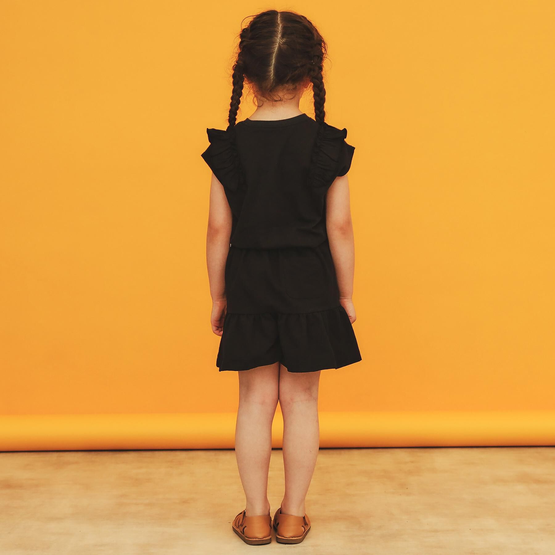 THE SHOP TK「【110ー160】コットン肩フリルTシャツ」|Tシャツ・カットソー|