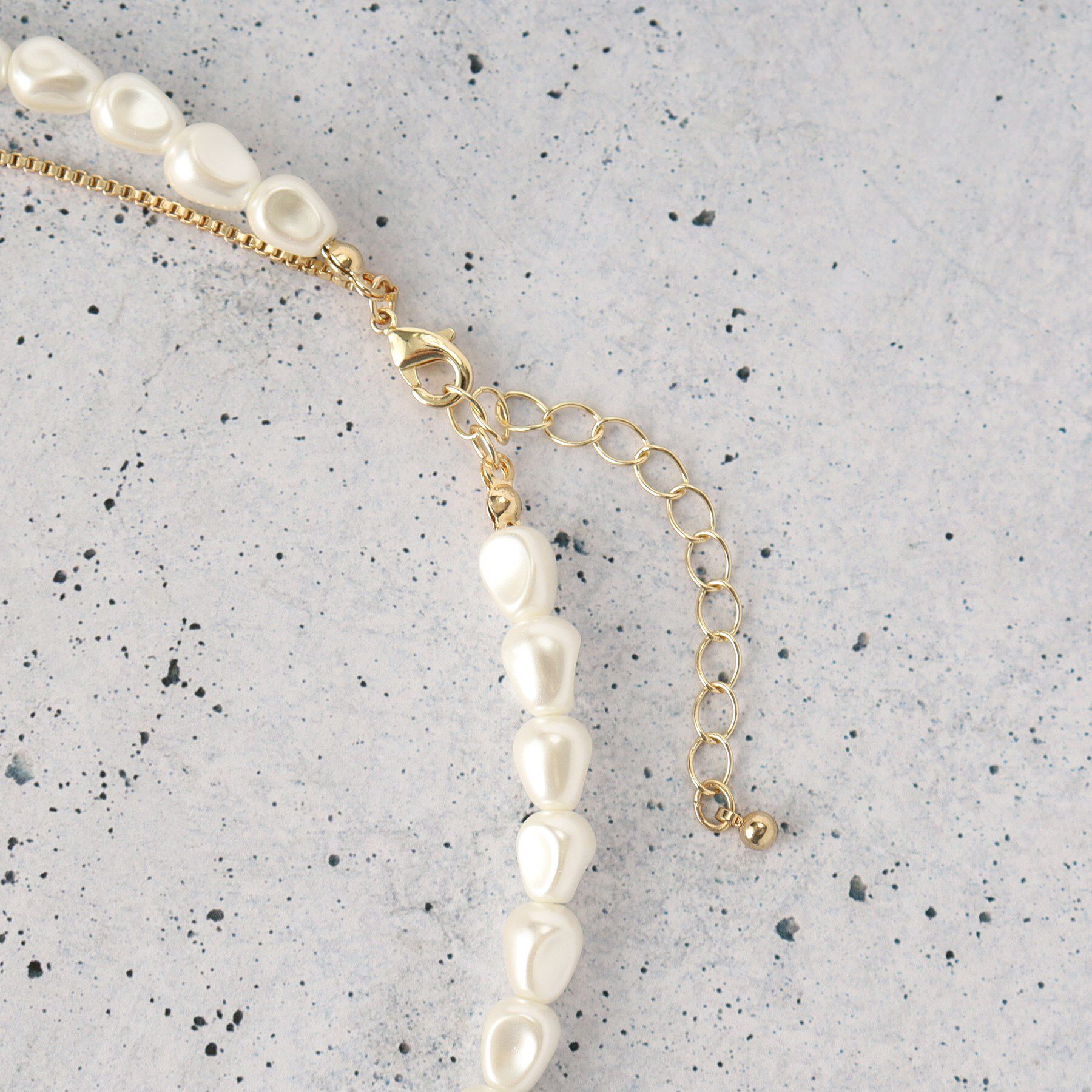 THE SHOP TK「2連パール調ネックレス」|ネックレス|