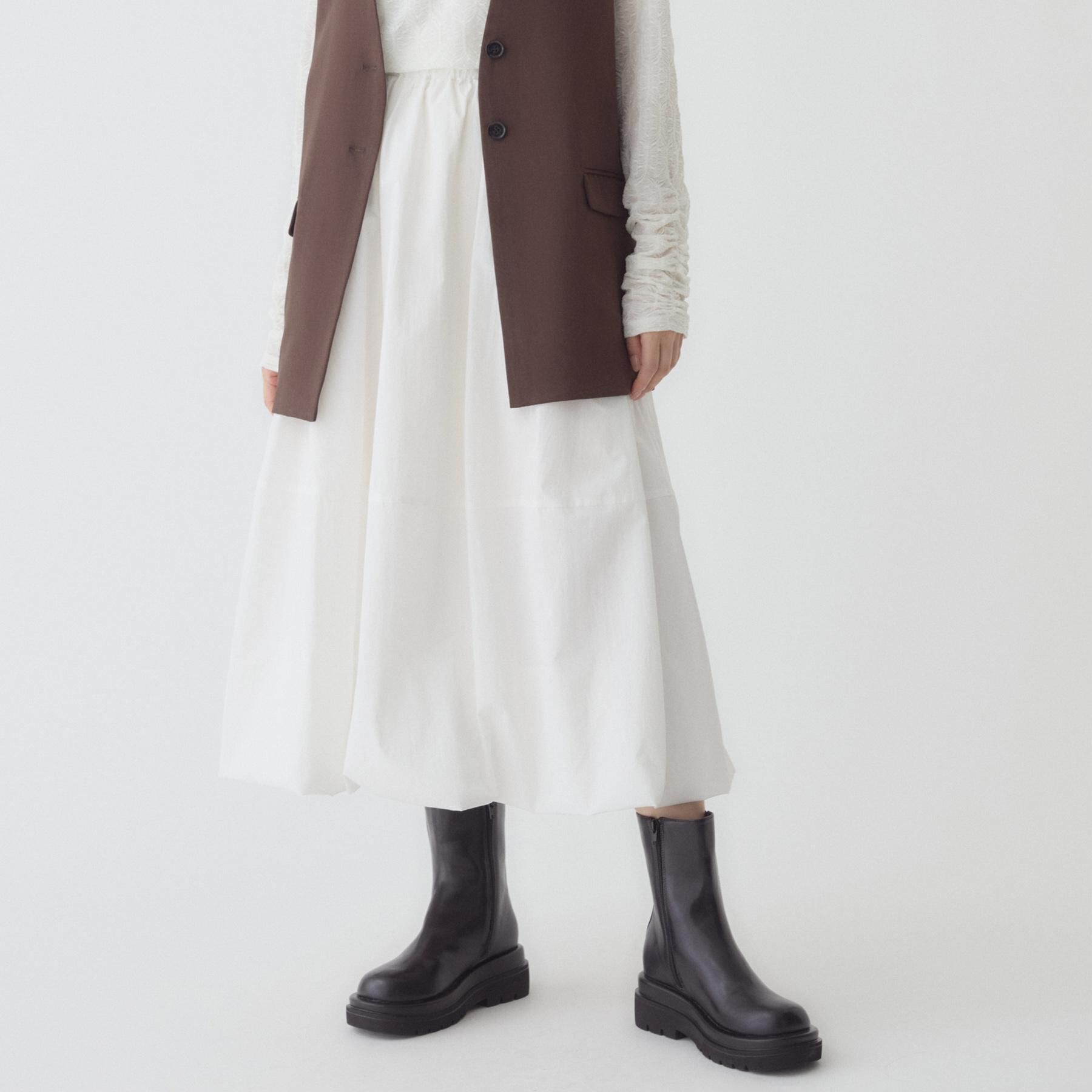 THE SHOP TK「バルーンスカ―ト」|スカート|オフホワイト(003