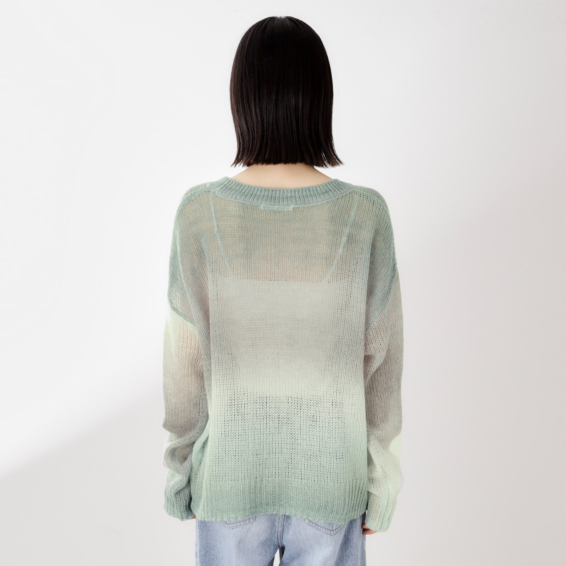 THE SHOP TK「スペースダイ透かし編みニット」|ニット・セーター|