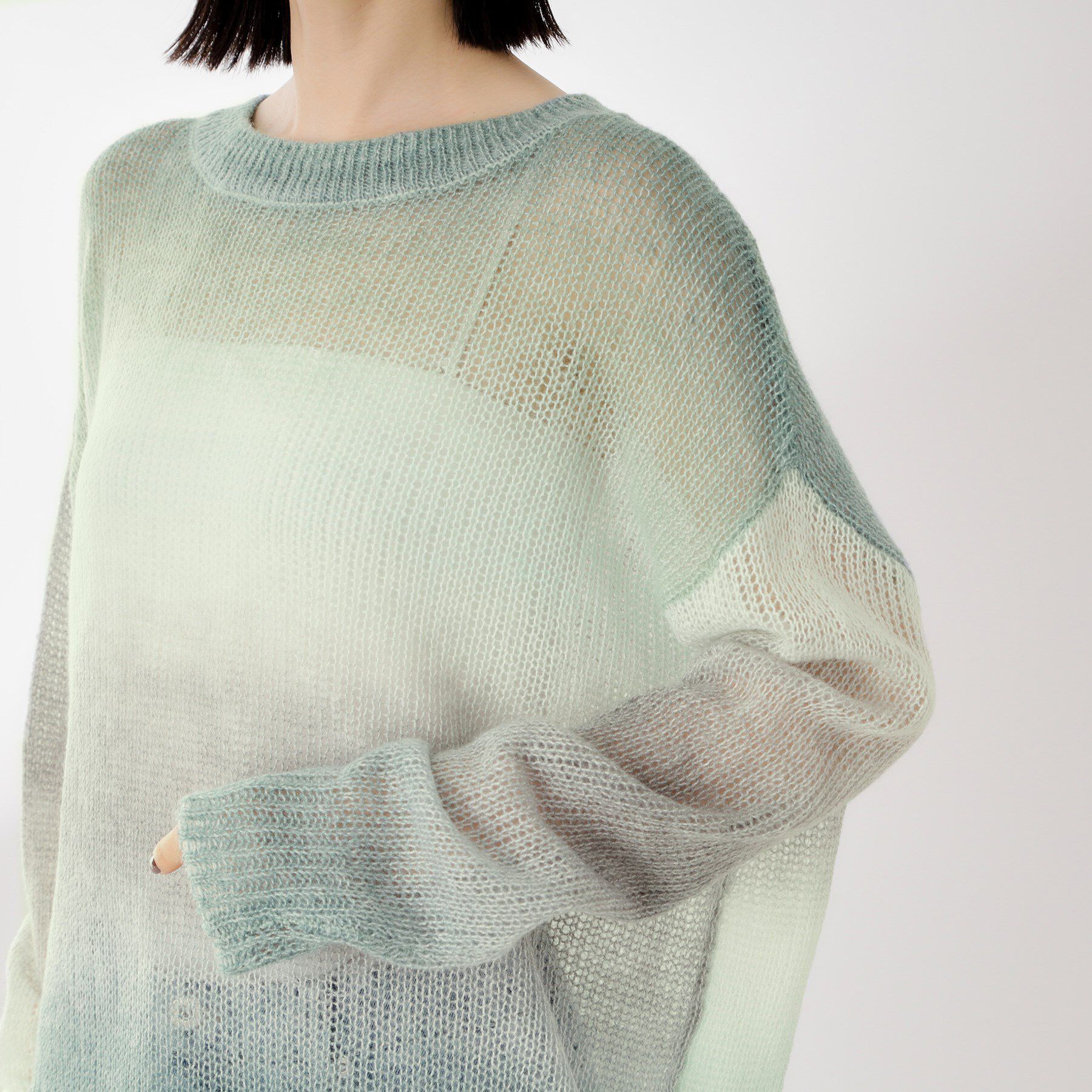 THE SHOP TK「スペースダイ透かし編みニット」|ニット・セーター|