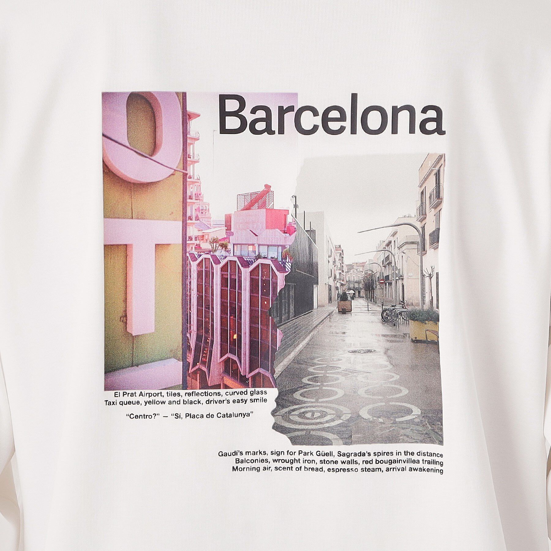 THE SHOP TK「フォトグラフプリント長袖Tシャツ【洗濯機OK】」|Tシャツ・カットソー|