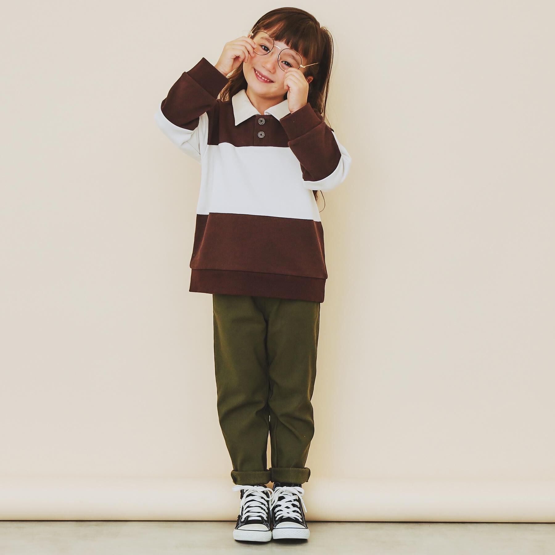 THE SHOP TK「【110－160/裏起毛】あったかのびーるストレートパンツ/洗濯機OK」|その他|