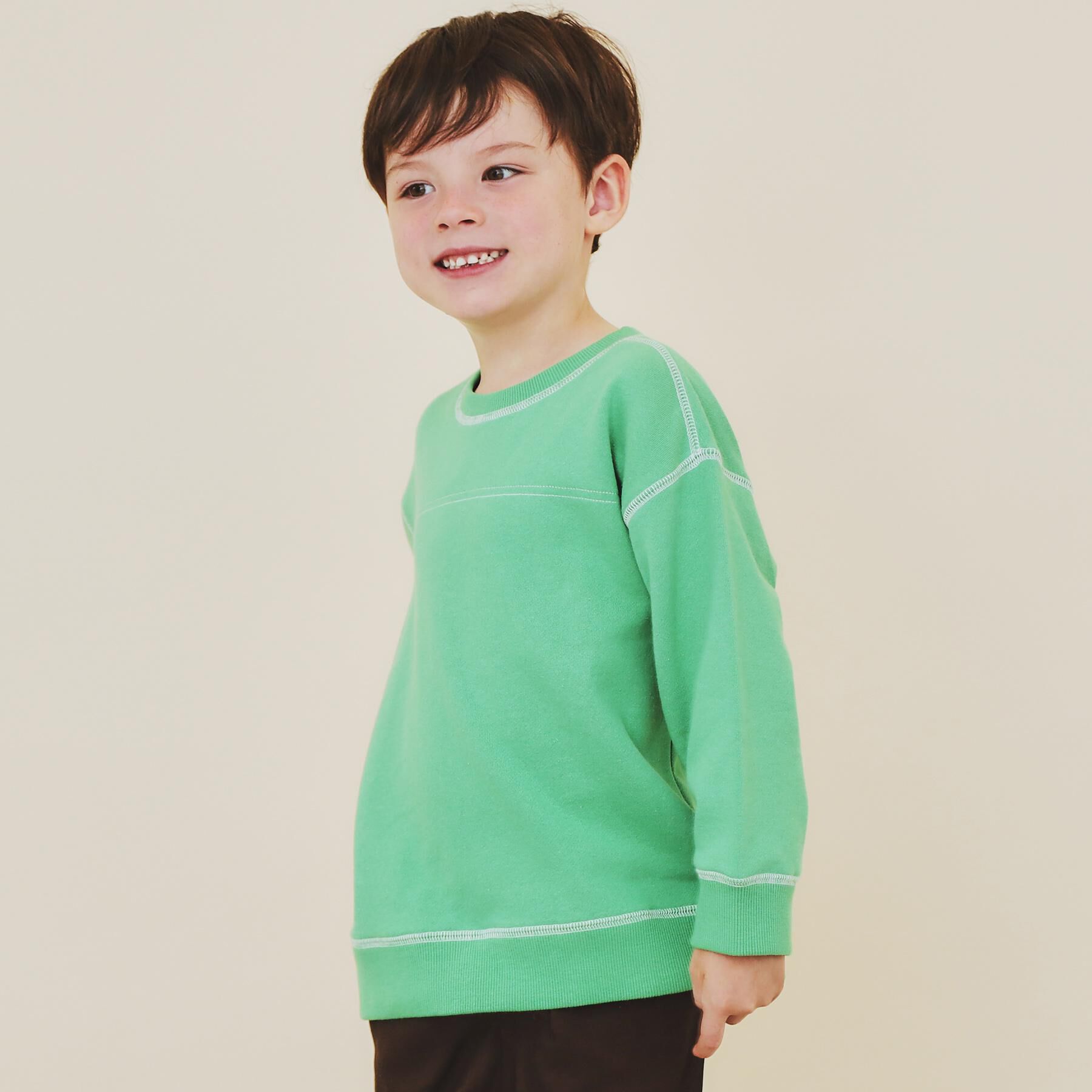 THE SHOP TK「【110-160】カラーロック裏毛プルオーバー」|Tシャツ・カットソー|