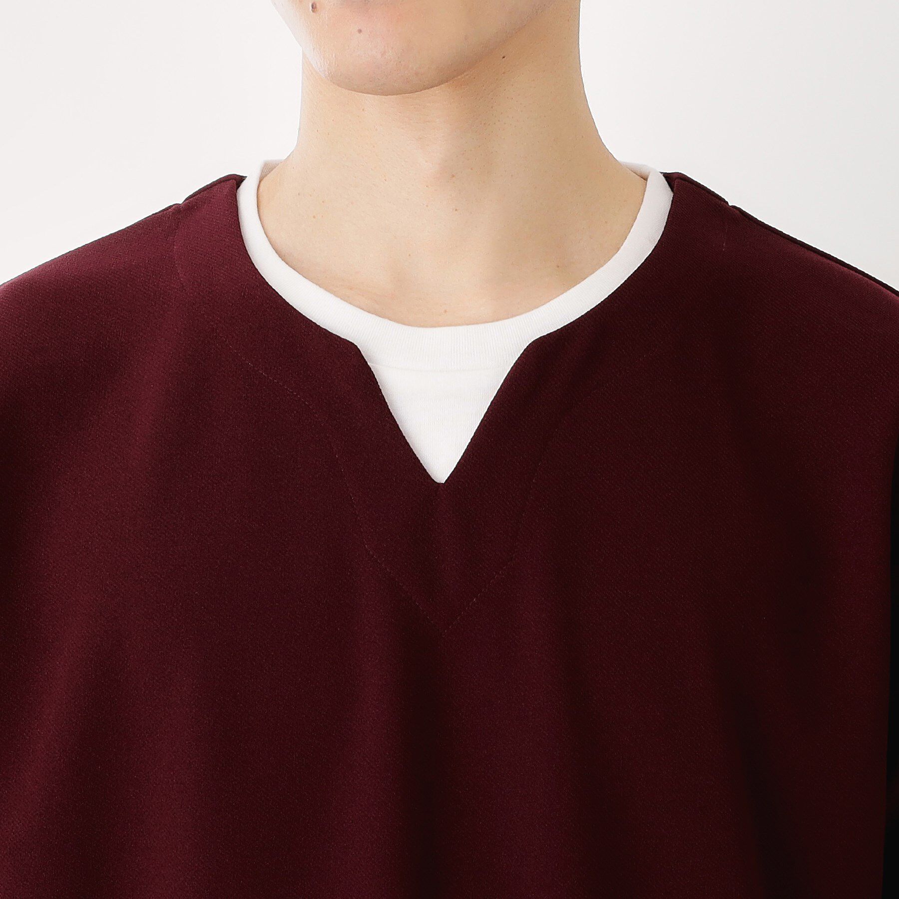 THE SHOP TK「ツイルキーネック半袖Tシャツ」|Tシャツ・カットソー|