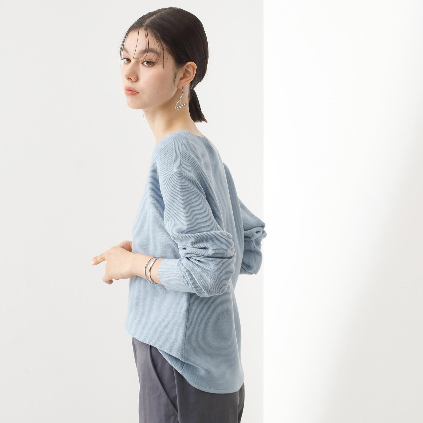 THE SHOP TK「【S-XLサイズ/選べる7色】どこから見ても美しい ガーターニット/毛玉になりにくい/洗濯機OK」|ニット・セーター|