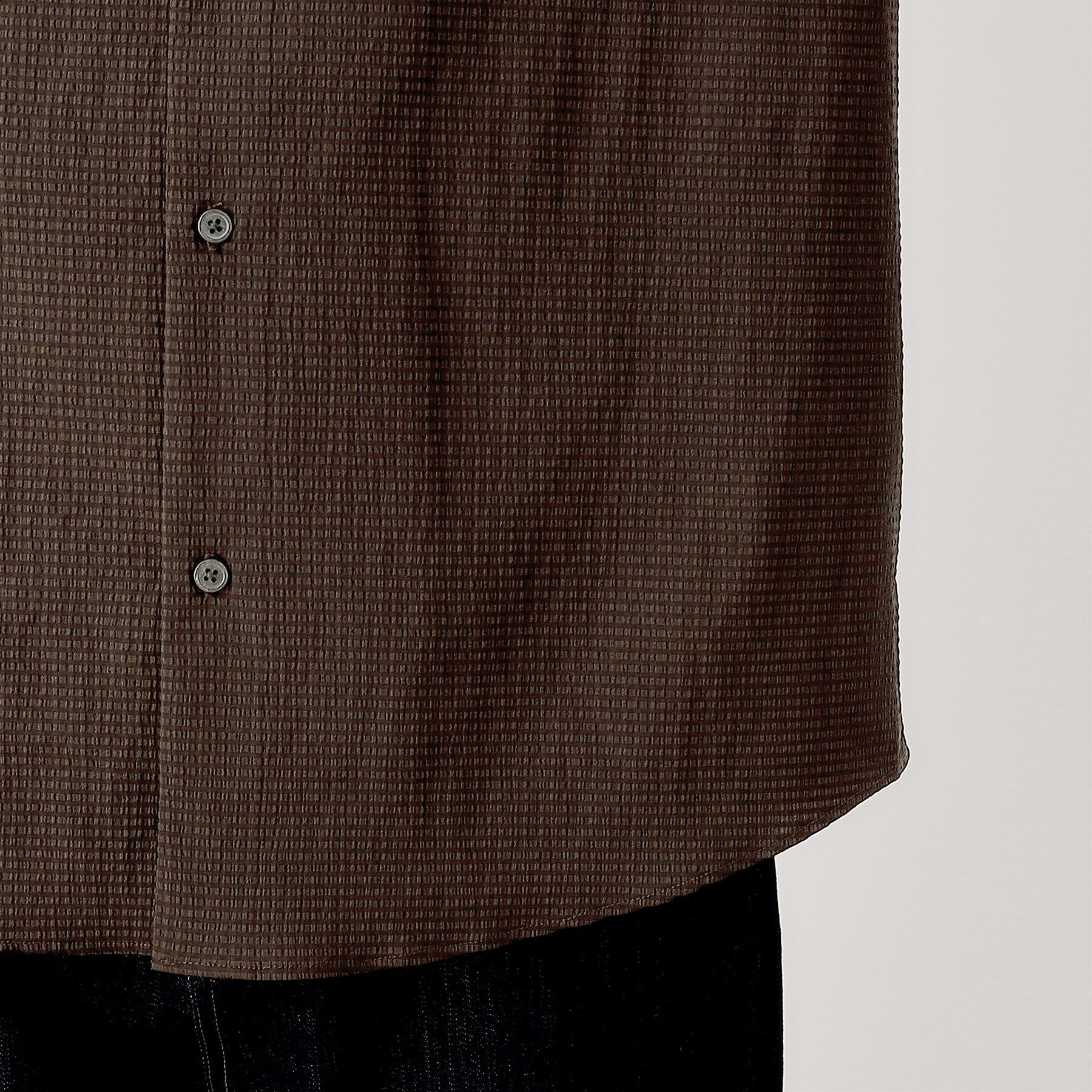 THE SHOP TK「シアサッカー長袖シャツ　【軽量/吸水速乾／イージーケア／洗濯機OK】」|シャツ・ブラウス|