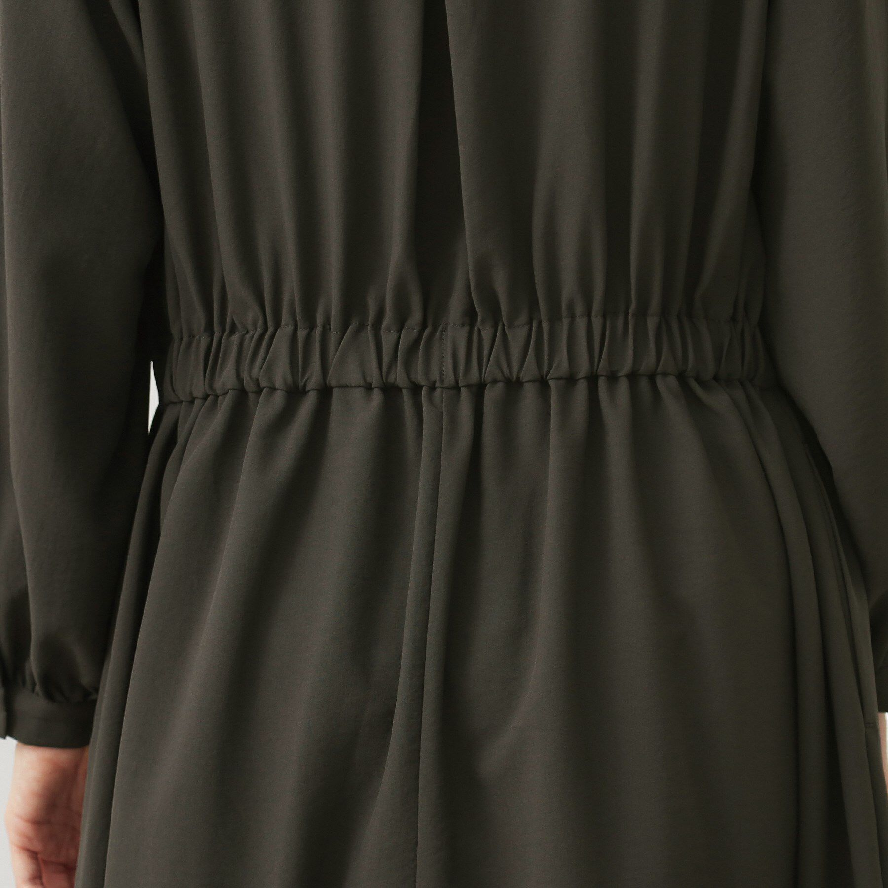 THE SHOP TK「【春まで着られる】フィット＆フレア長袖ワンピース」|ワンピース|