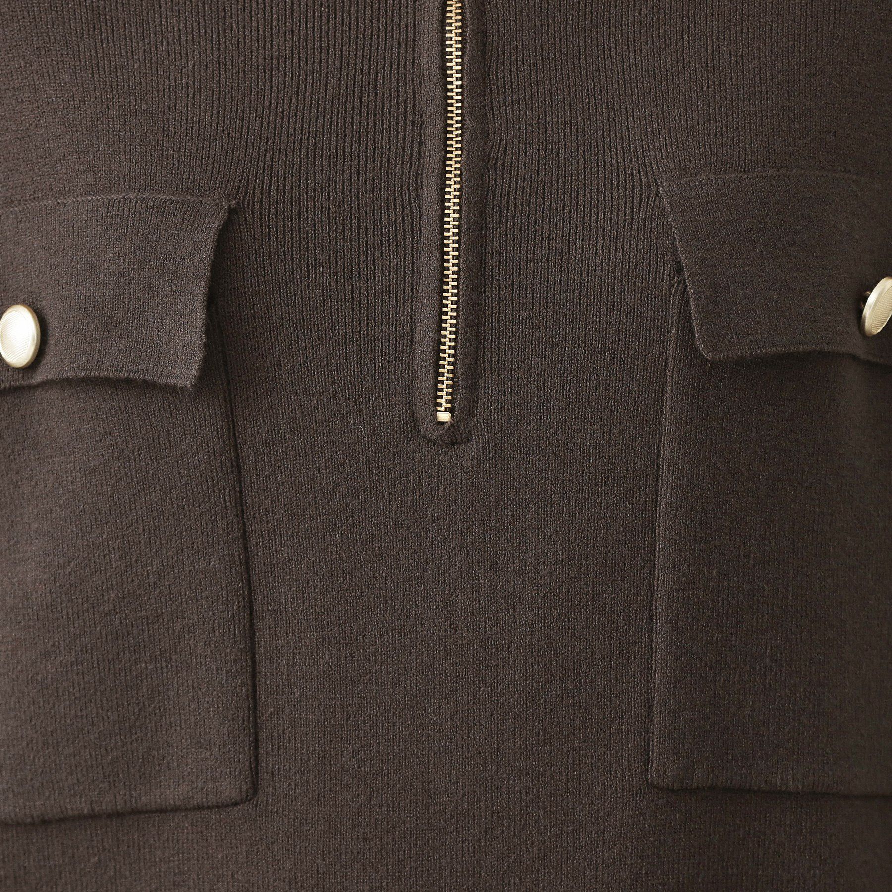 THE SHOP TK「1枚でこなれ見え ハーフZIPワンピース【毛玉になりにくい/静電気防止/洗濯機OK】」|ワンピース|