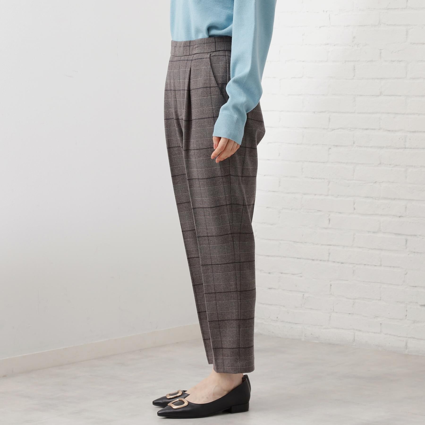 THE SHOP TK「【着丈選べる/XS～XLサイズ】あったか裏起毛テーパードパンツ」|その他|