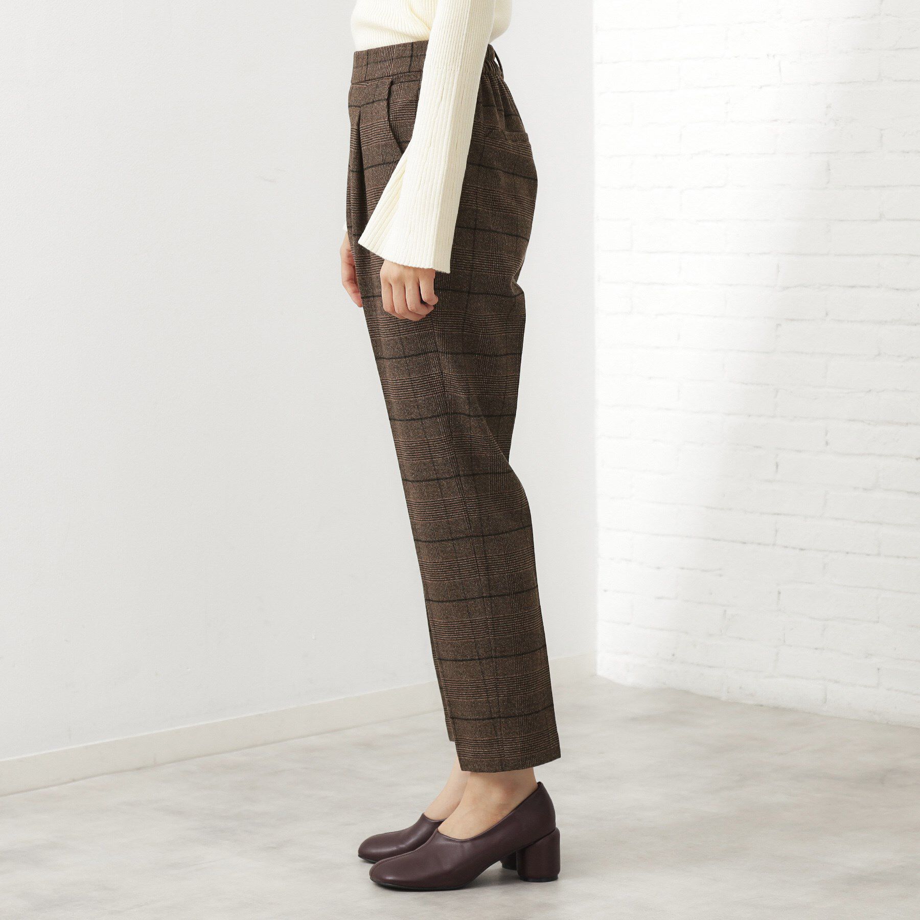 THE SHOP TK「【着丈選べる/XS～XLサイズ】あったか裏起毛テーパードパンツ」|その他|