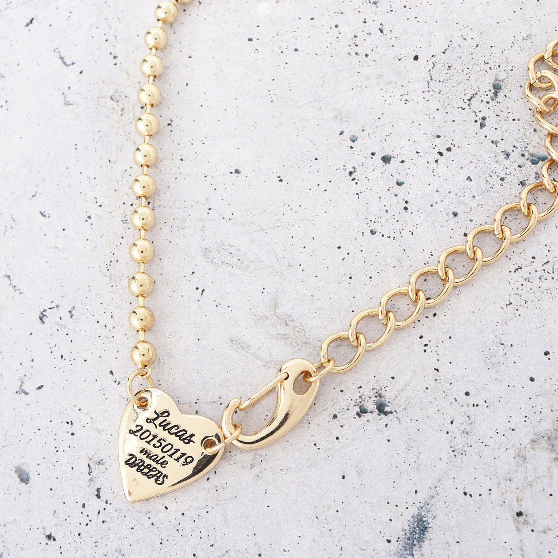 THE SHOP TK「ハート刻印ネックレス」|ネックレス|