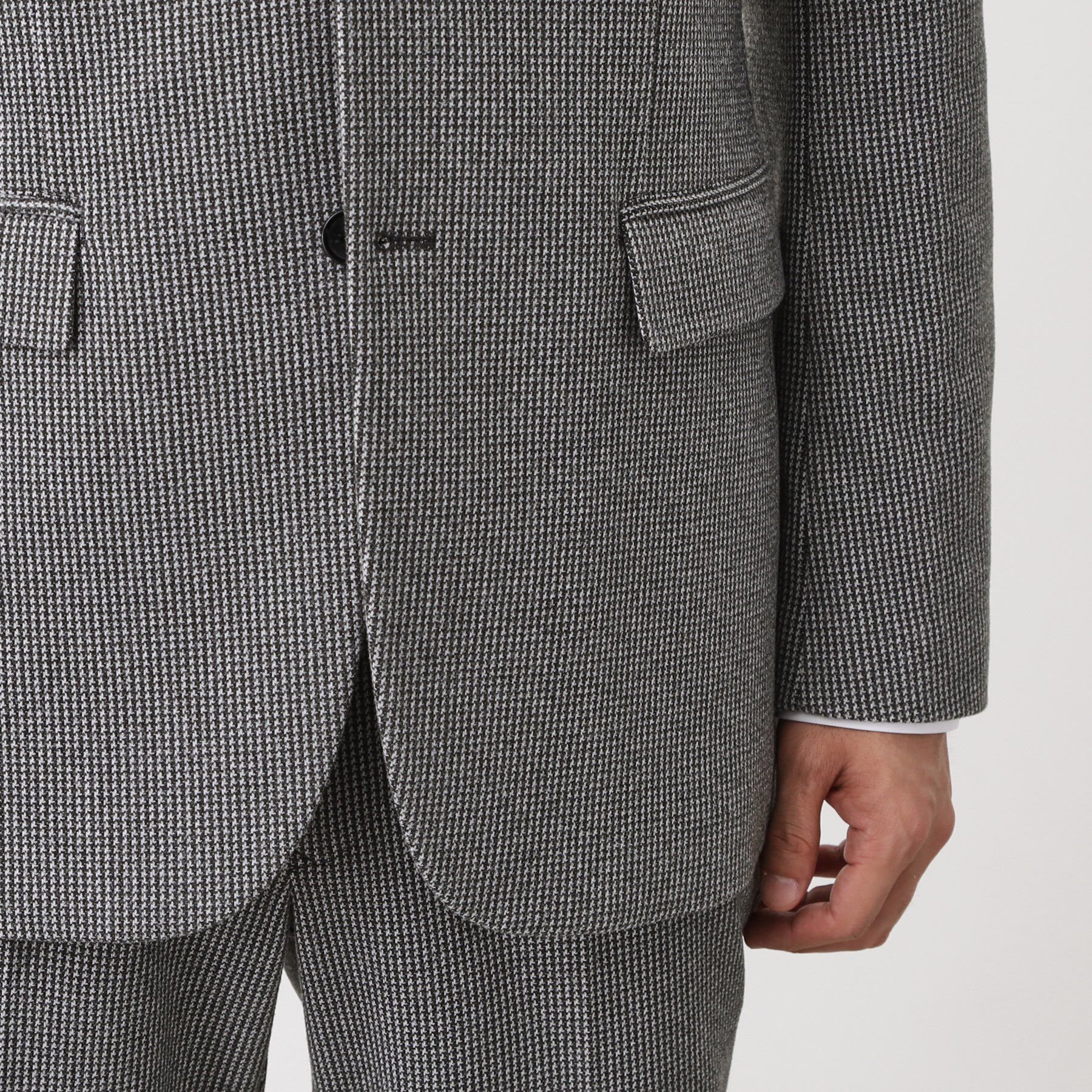 THE SHOP TK「ツイードライクジャージジャケット【セットアップ可／洗濯機OK】」|テーラードジャケット|