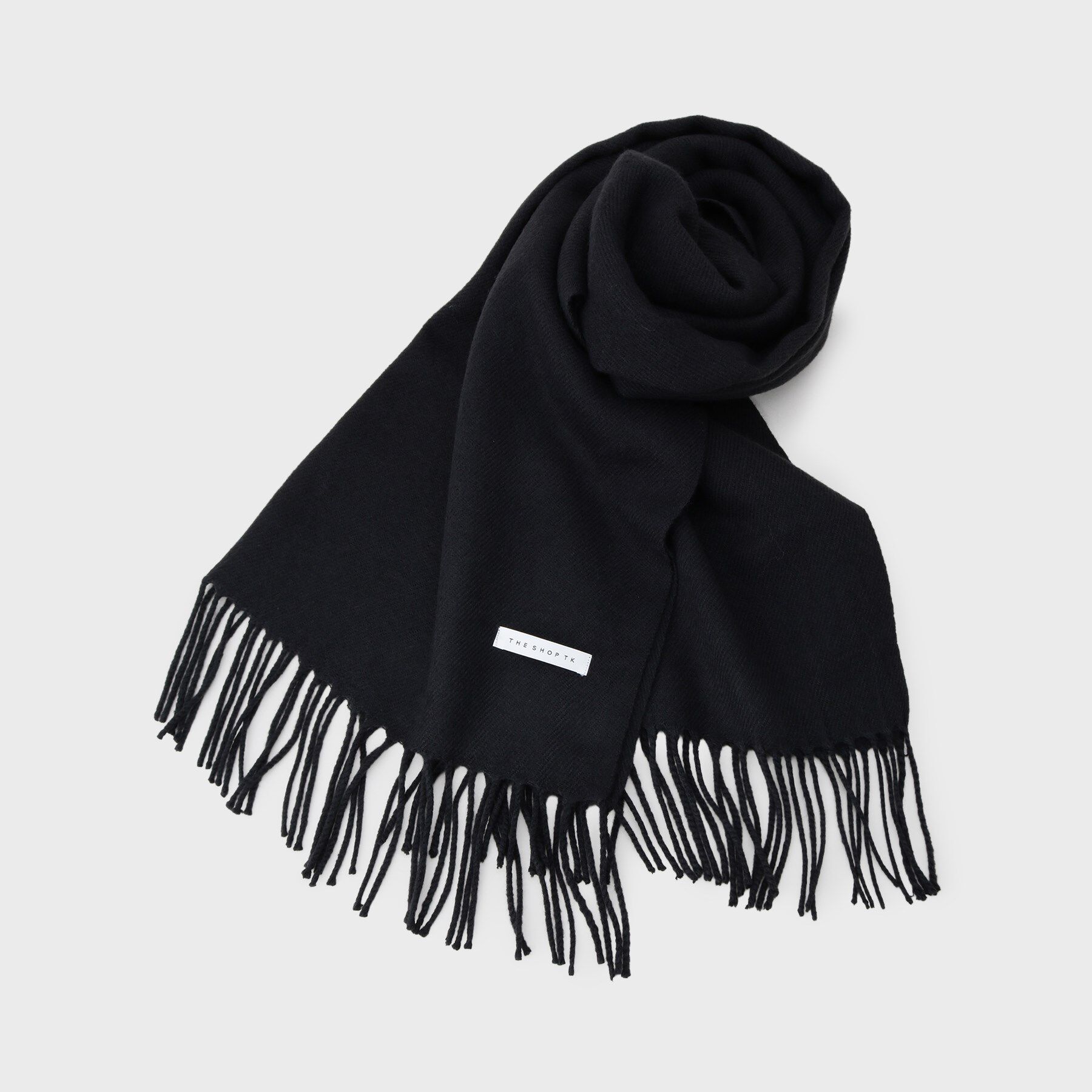 THE SHOP TK「basic loose muffler ／ ベーシックルーズマフラー」|ストール|チャコールグレー(0