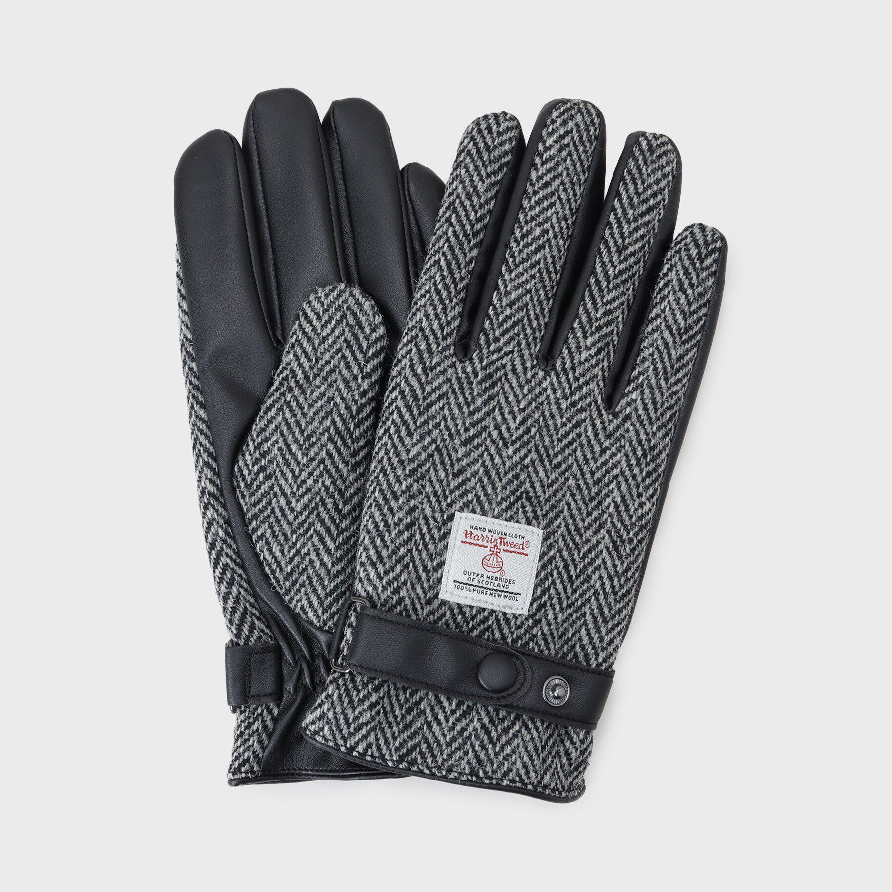 THE SHOP TK「【HARRIS TWEED／ハリスツイード】ハリスツイードグローブ」|手袋|チャコールグレー(0