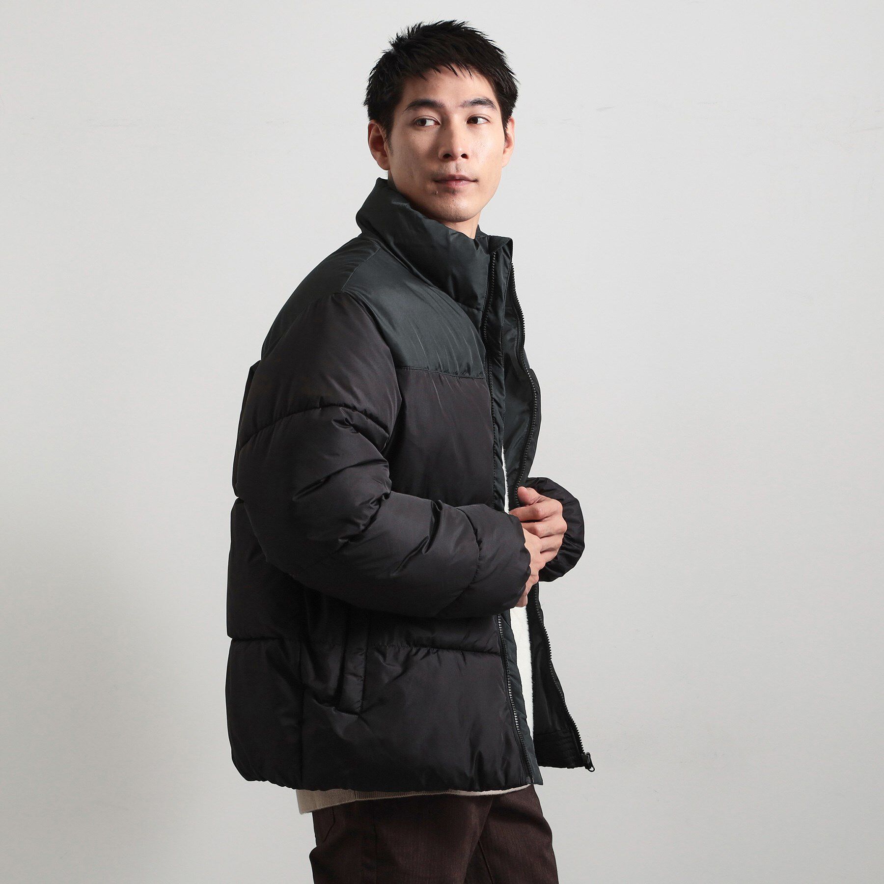 THE SHOP TK「【撥水/洗濯機可】寒い季節でも快適 中綿スタンドブルゾン」|ブルゾン・スタジャン|