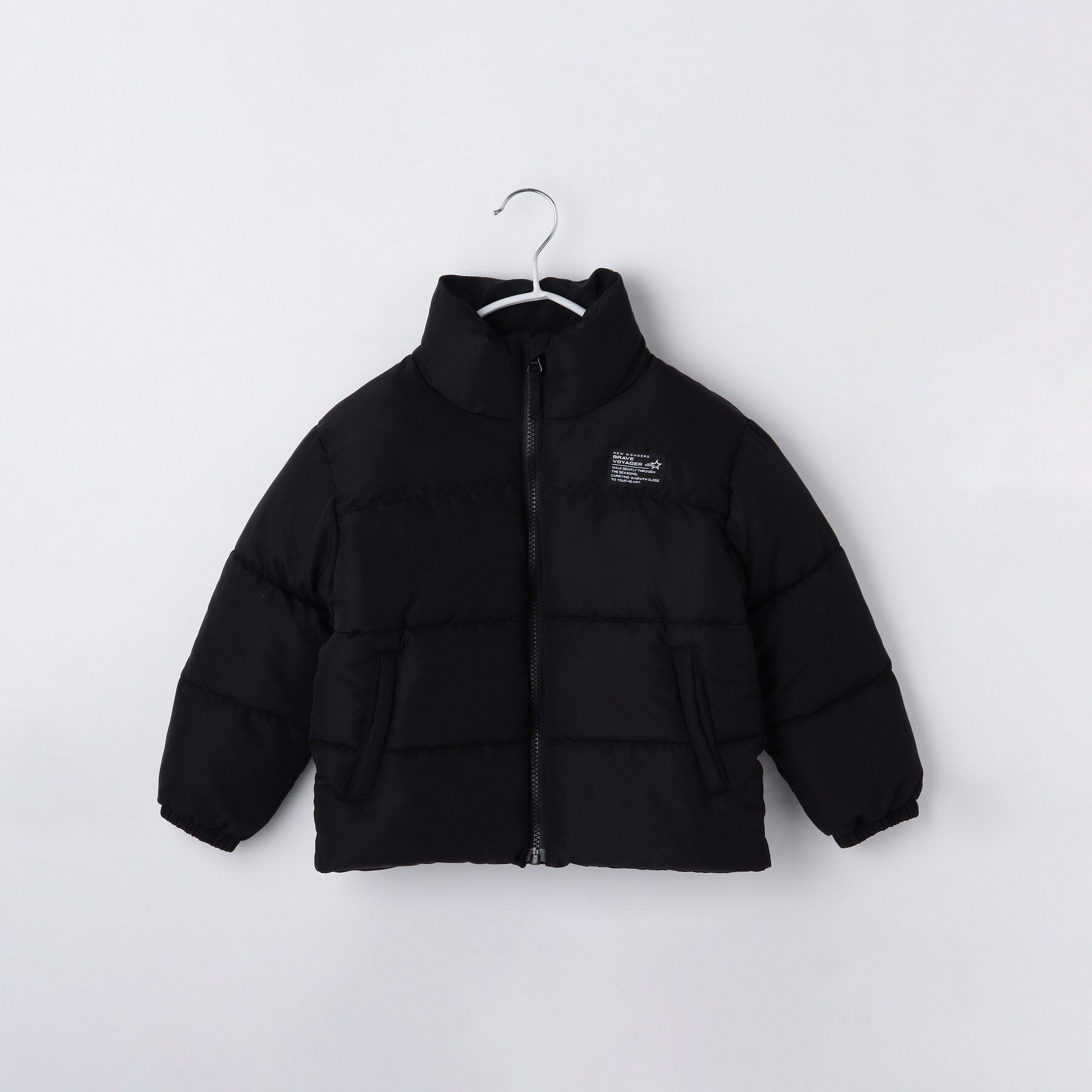 THE SHOP TK「【110-160】スタンドネック中綿ブルゾン」|ブルゾン・スタジャン|ブラック(019)