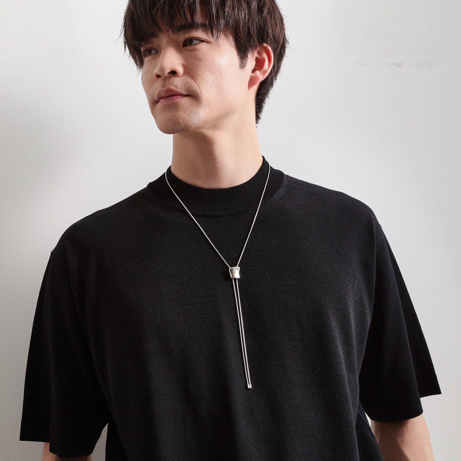 THE SHOP TK「ドロップ ループ タイイング ネックレス【ユニセックス】」|ネックレス|