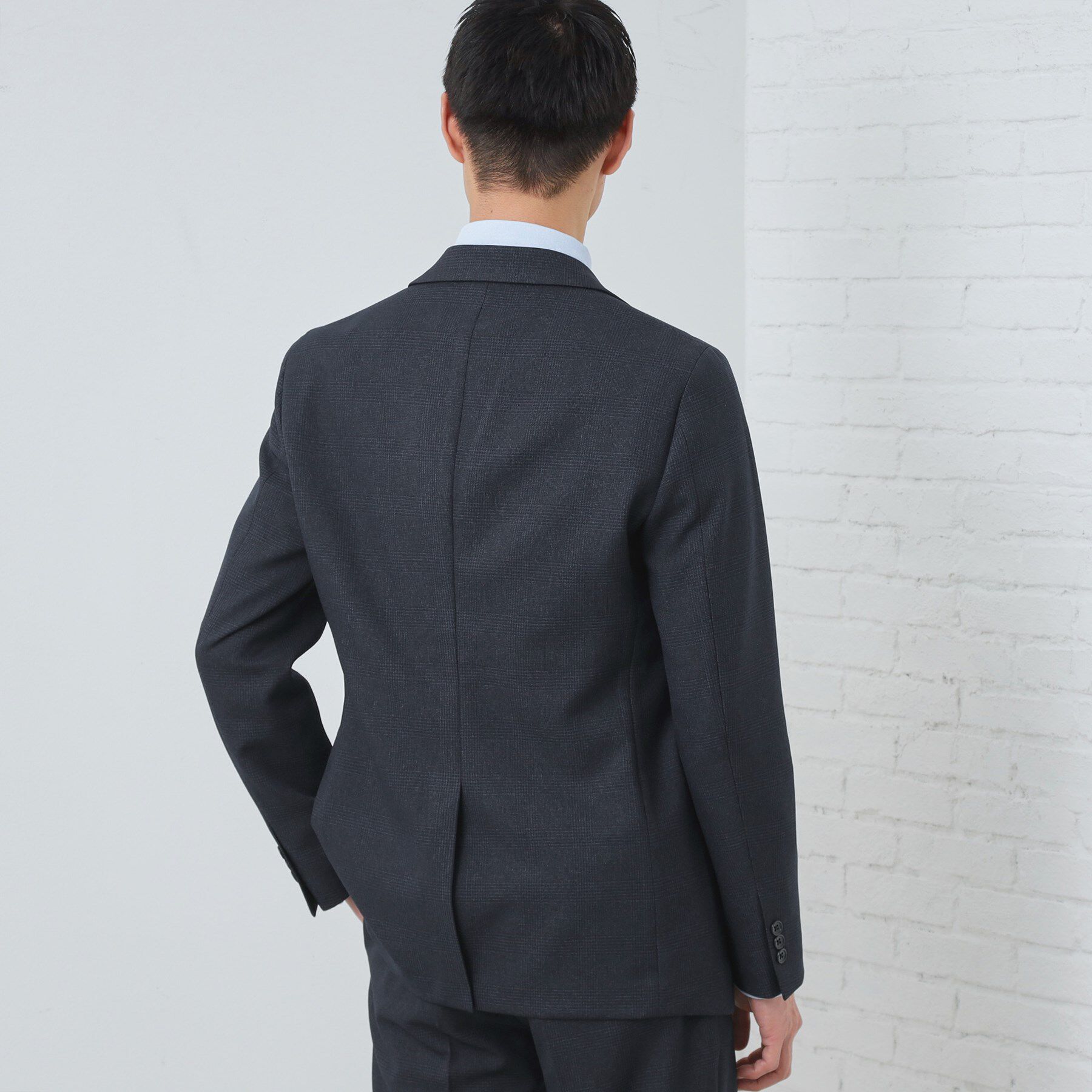 THE SHOP TK「【セットアップ可/防シワ/洗濯機OK】AVANT WOOLYグレンチェックジャケット」|テーラードジャケット|