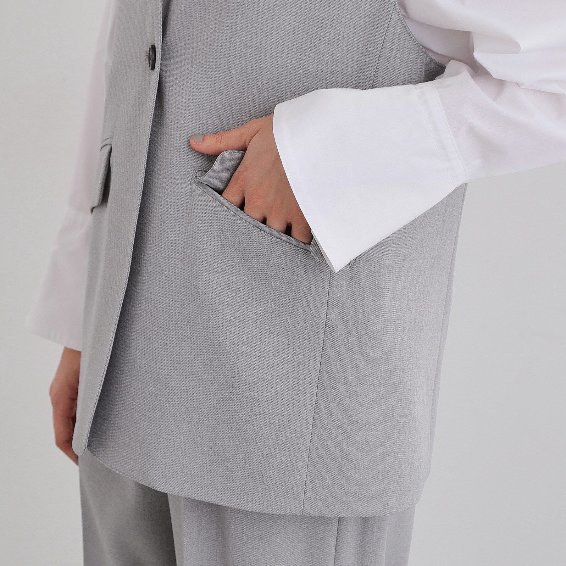 THE SHOP TK「【通勤にもカジュアルにも】CAVIAN ジレ/セットアップ可」|ベスト・ジレ|