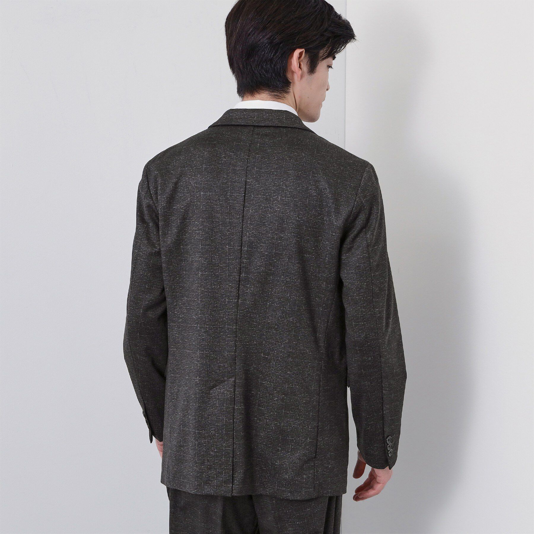 THE SHOP TK「【動きやすい、快適ビジネスジャケット】TRジャージ ジャケット　セットアップ可/洗濯機OK/ストレッ」|テーラードジャケット|