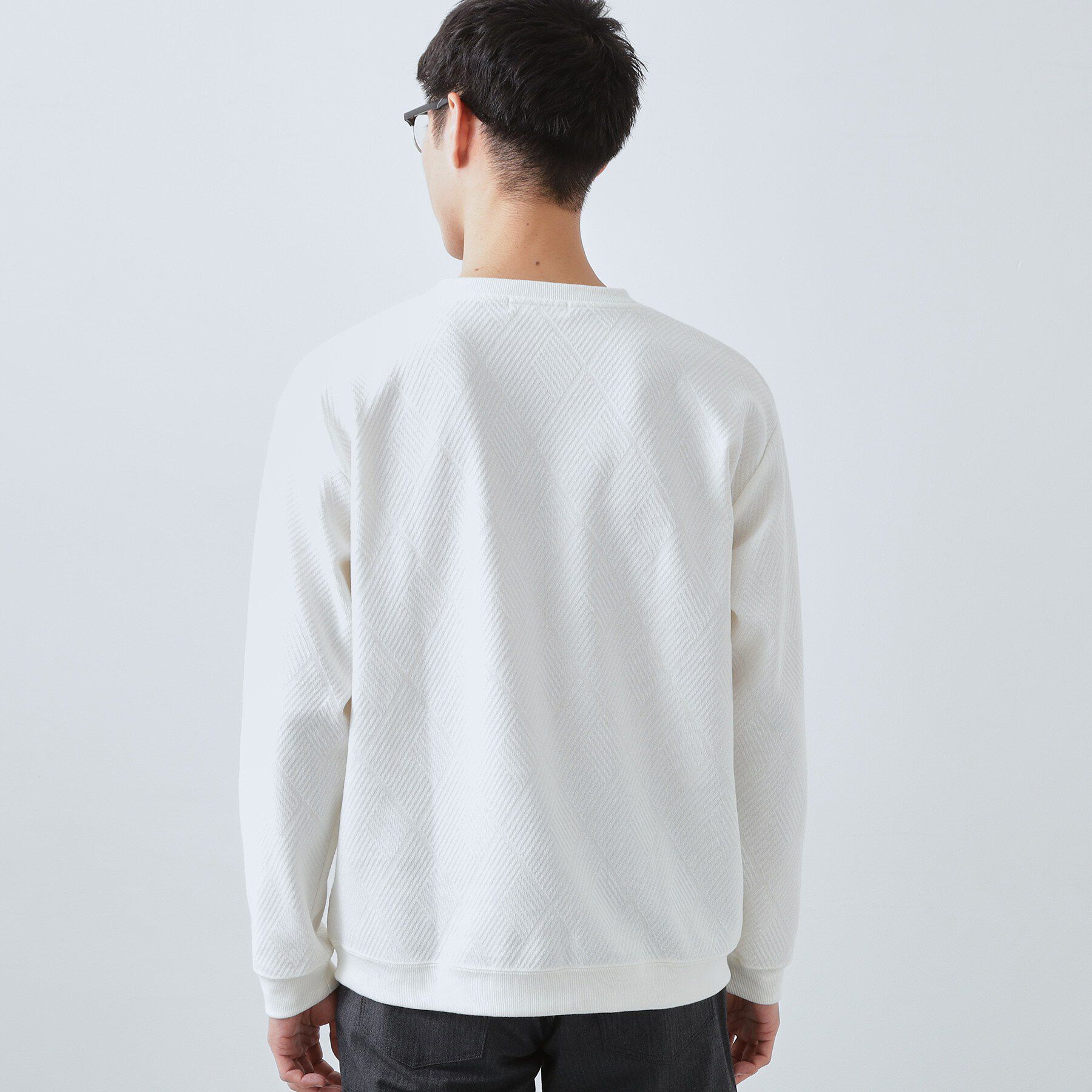 THE SHOP TK「【大人のデイリースタイルを格上げ】ジャカードリンクススウエット　洗濯機OK」|パーカー|