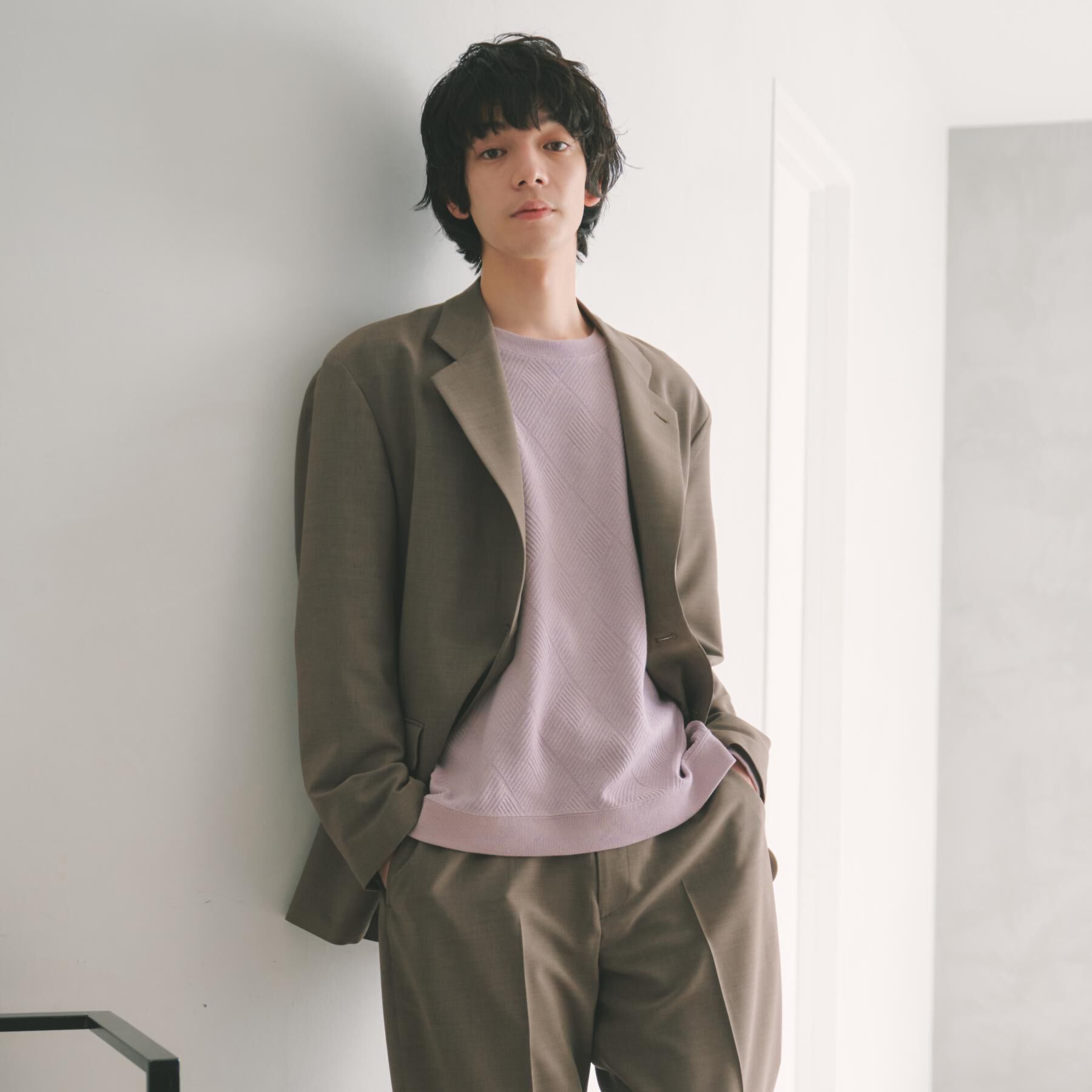 THE SHOP TK「【大人のデイリースタイルを格上げ】ジャカードリンクススウエット　洗濯機OK」|パーカー|