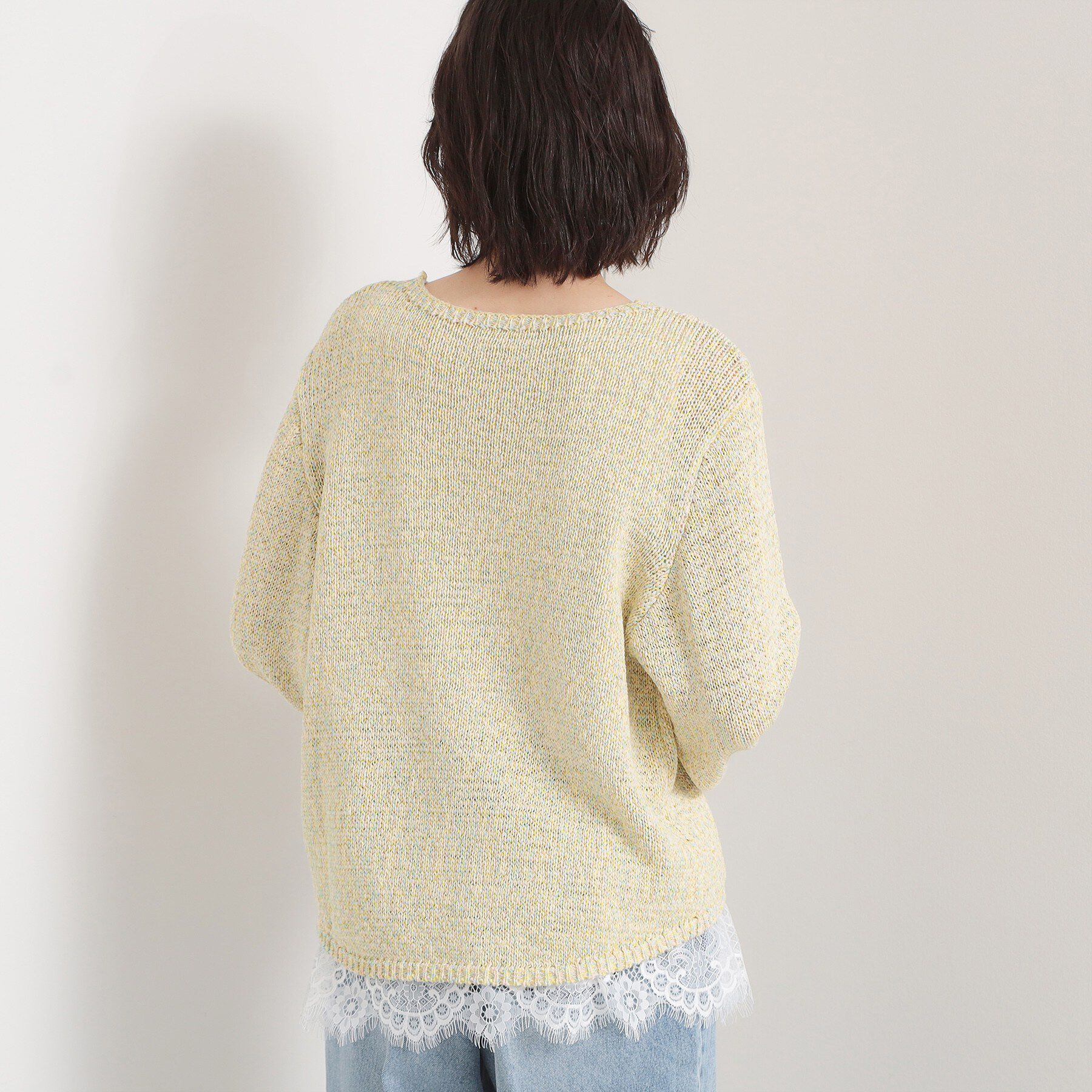 THE SHOP TK「MIXカラーで軽やかに テープヤーンニット」|ニット・セーター|