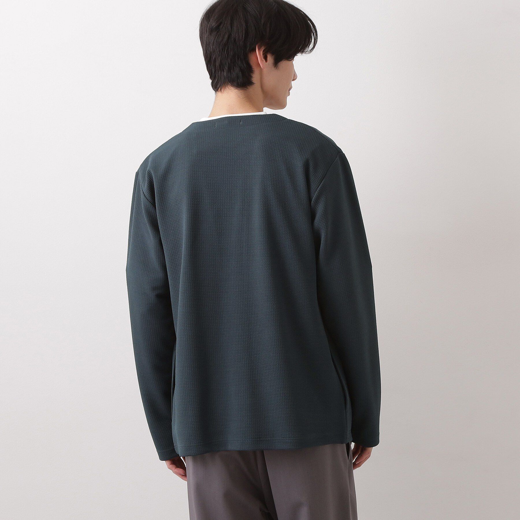 THE SHOP TK「【2点セット】カーディガン＋半袖Tシャツ 洗濯機OK」|カーディガン|