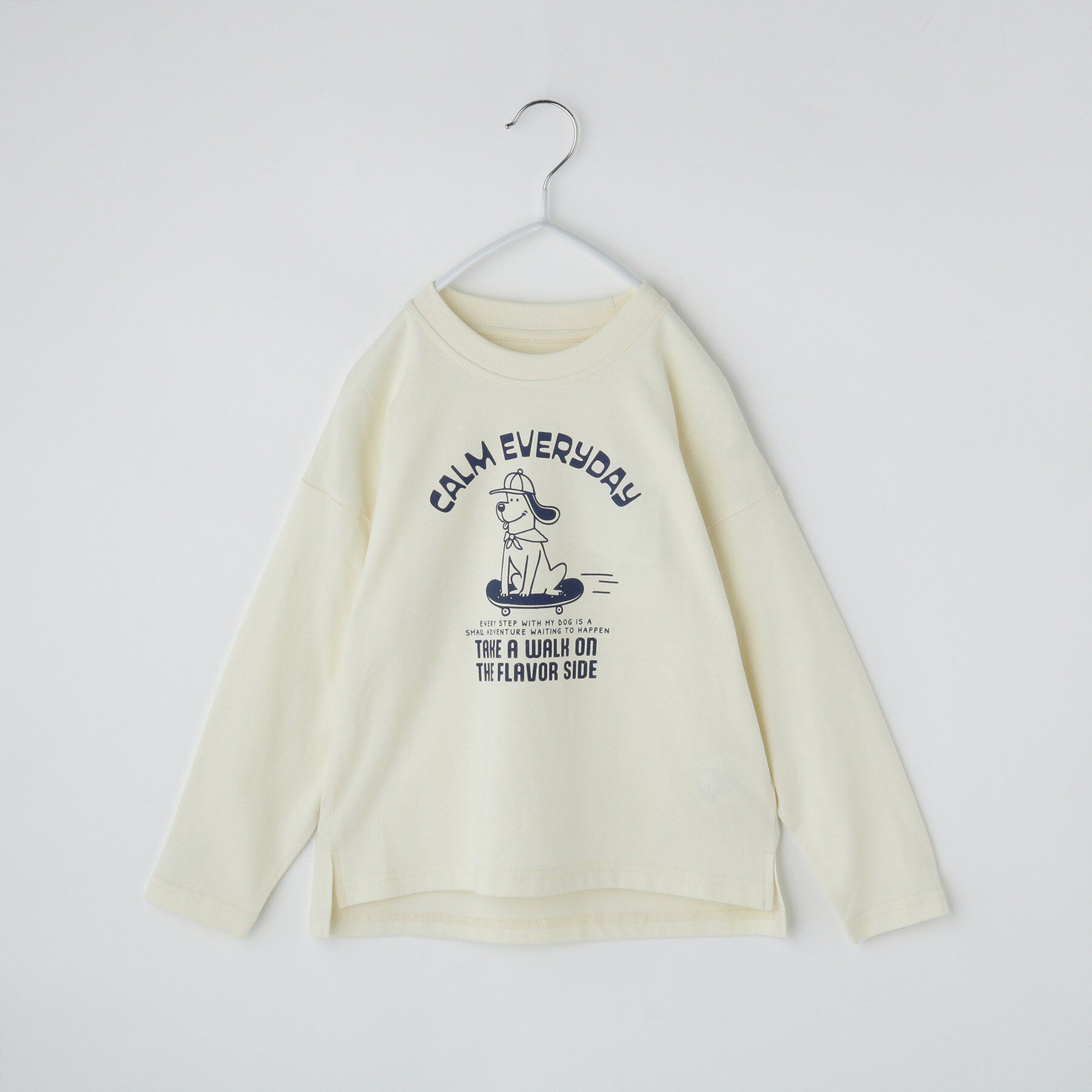 THE SHOP TK「【110-160】長袖プリントアソートT」|Tシャツ・カットソー|ライトベージュ(45