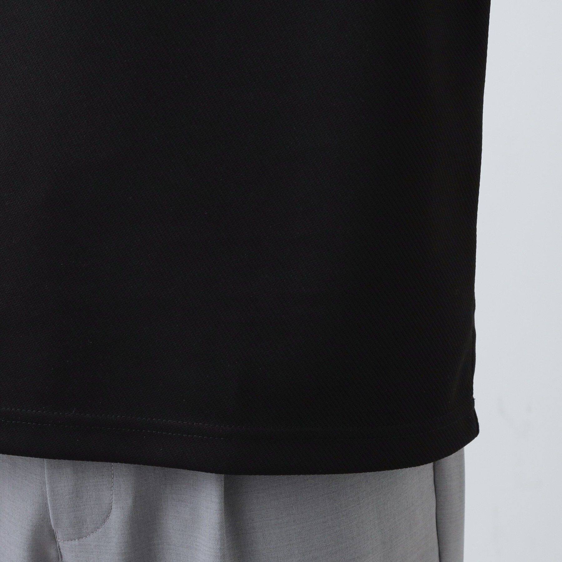 THE SHOP TK「ビジネス兼用 カルゼモックネック長袖Tシャツ 洗濯機OK/毛玉になりにくい」|Tシャツ・カットソー|