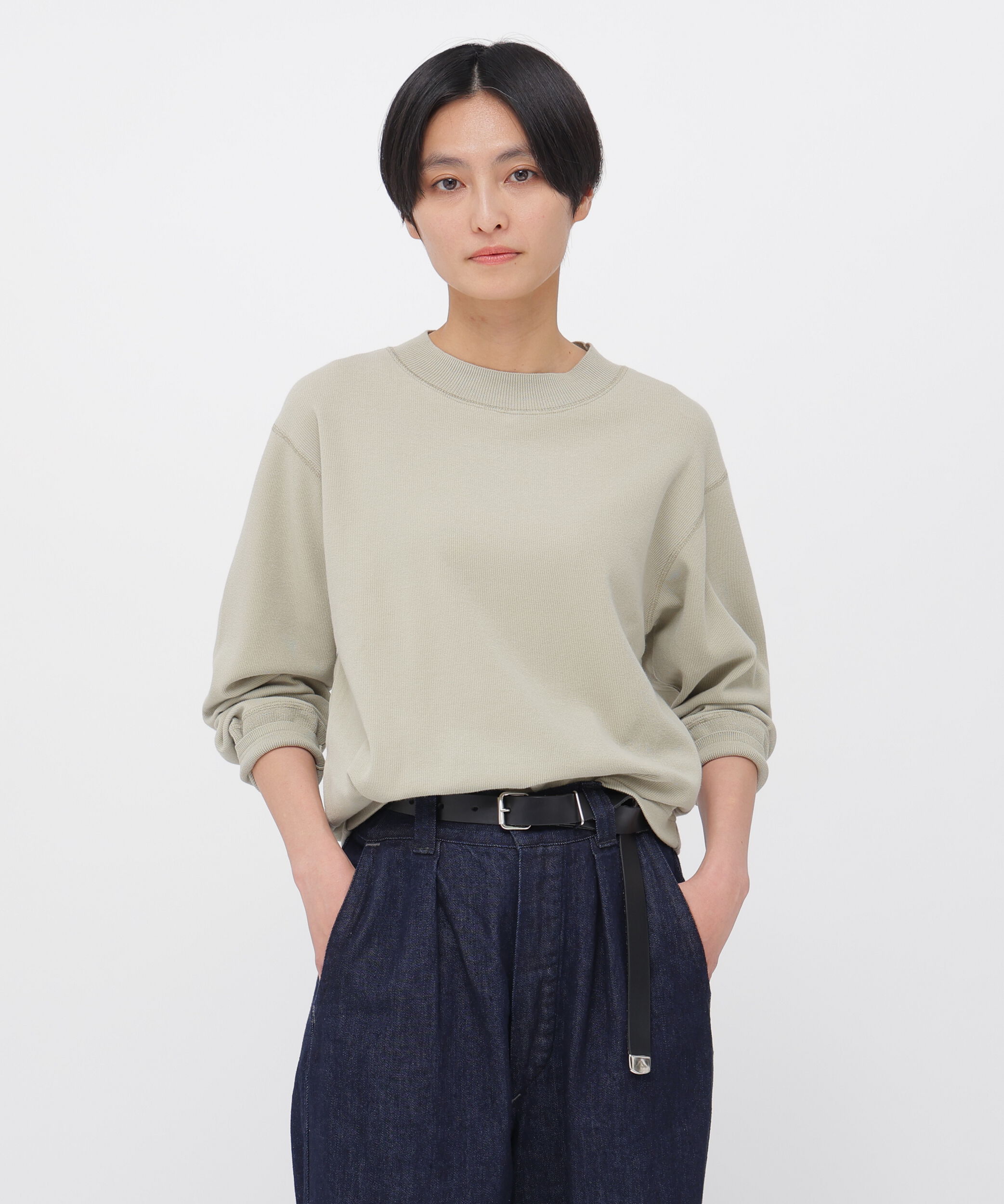 MHL.「FINE COTTON RIB JERSEY TOP」|Tシャツ・カットソー|STONE3