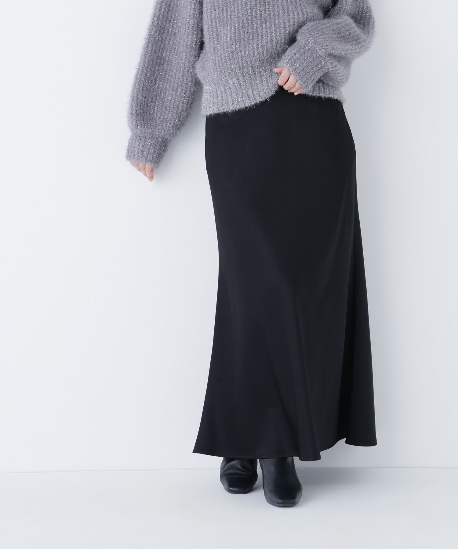  「バイアスサテンナロースカート」|スカート|