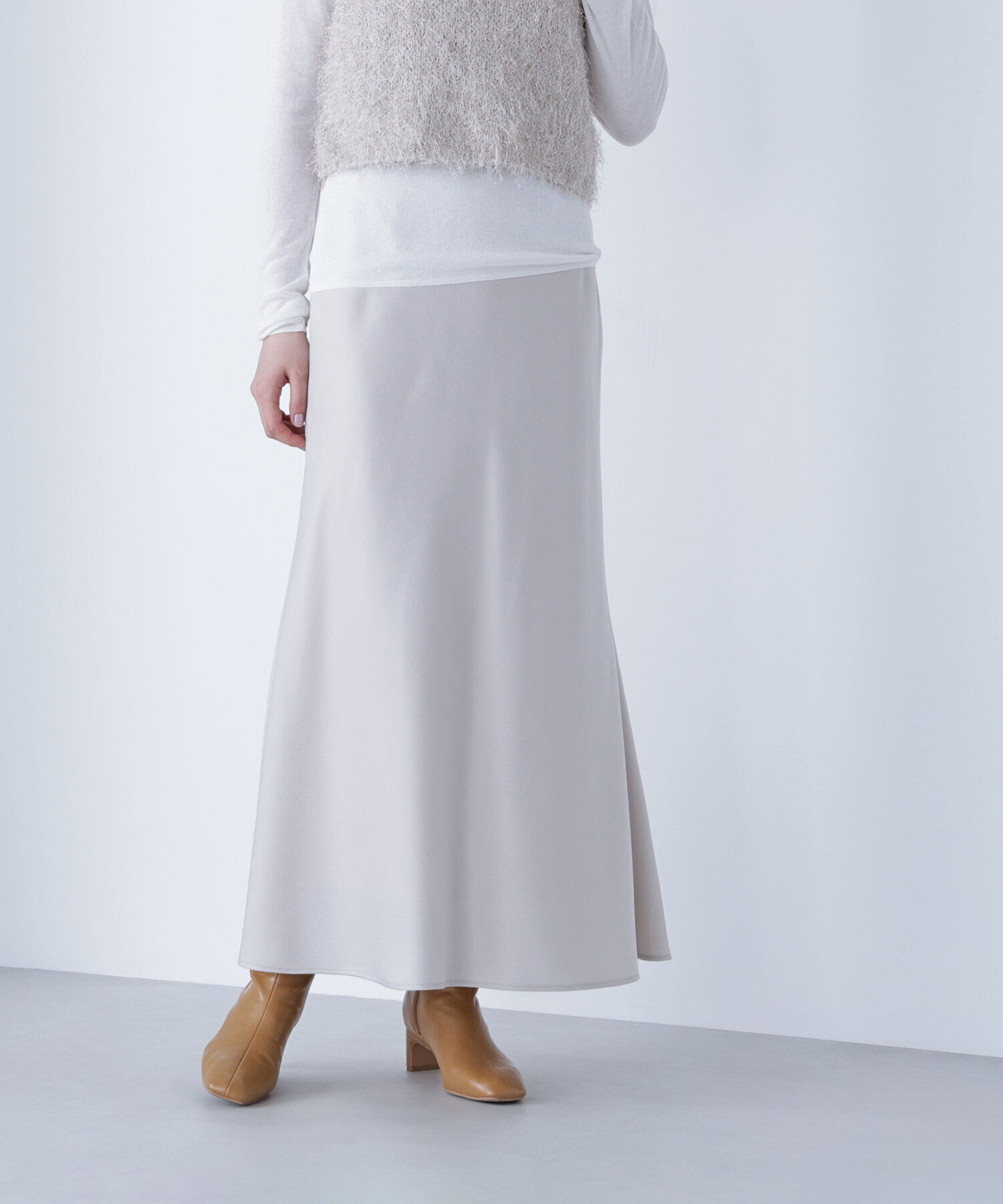  「バイアスサテンナロースカート」|スカート|