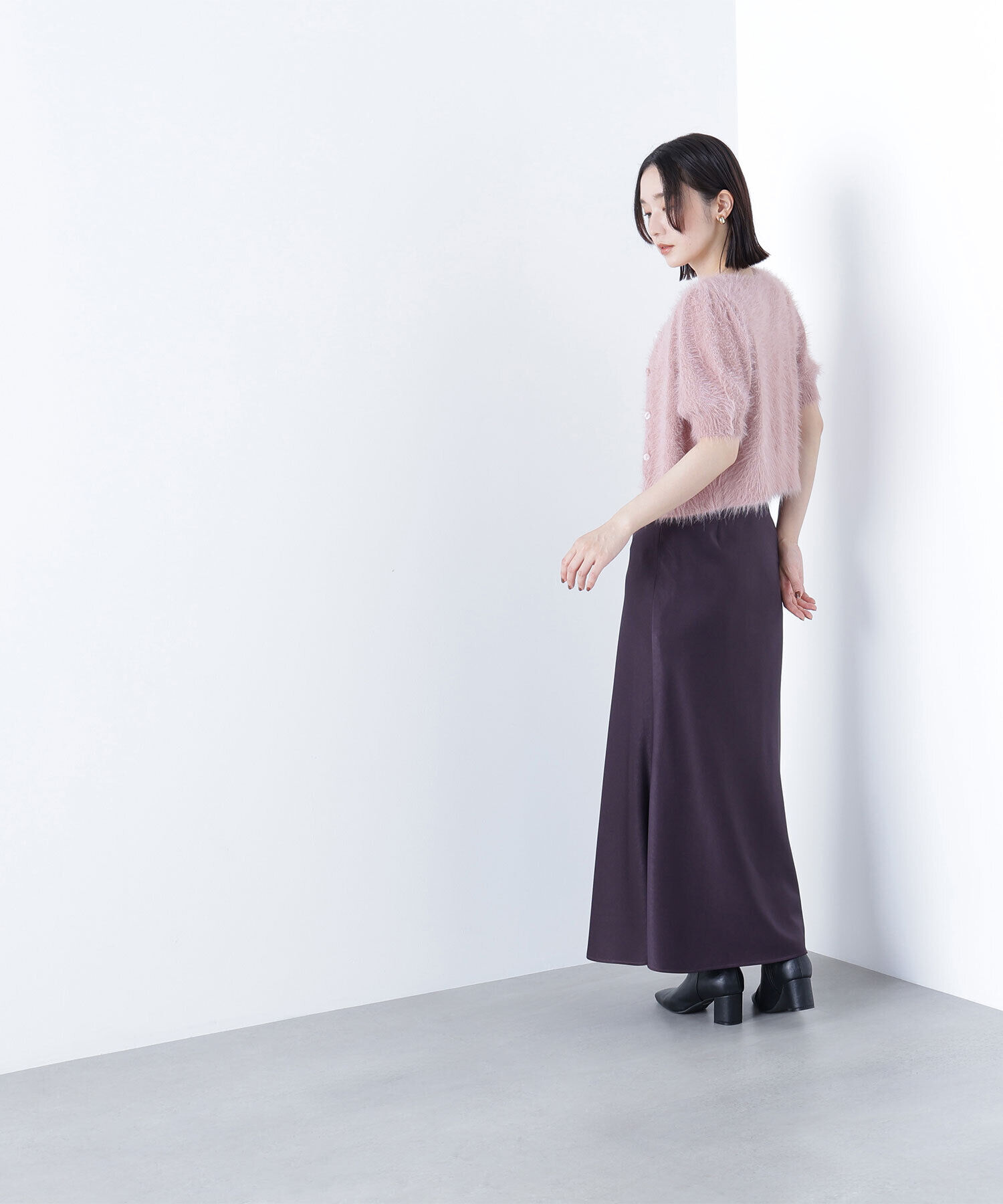  「バイアスサテンナロースカート」|スカート|