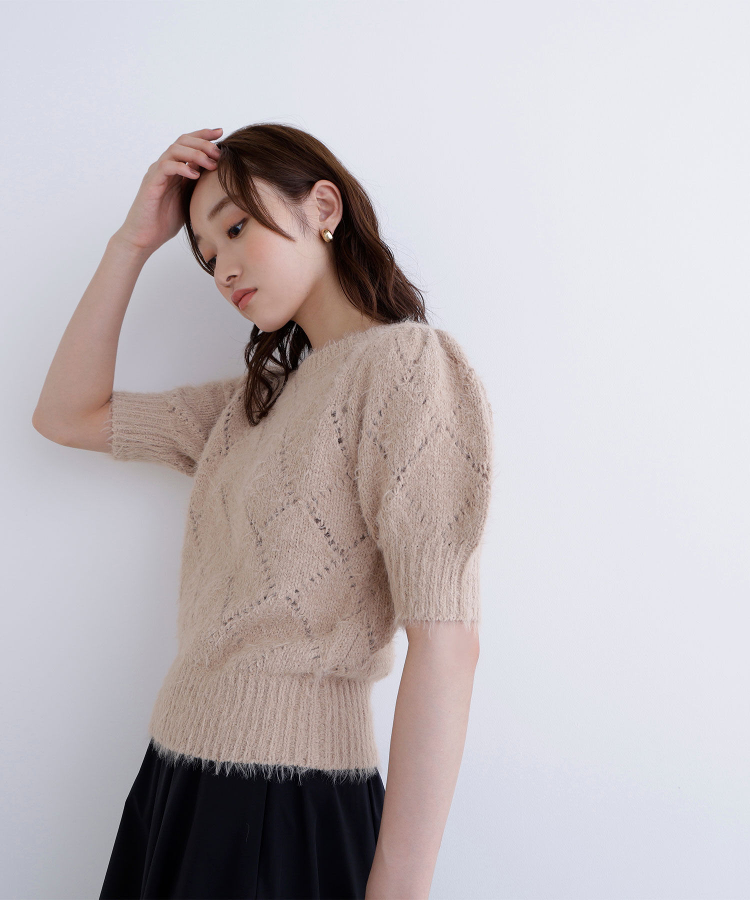  「シャギーアイレットニット」|ニット・セーター|