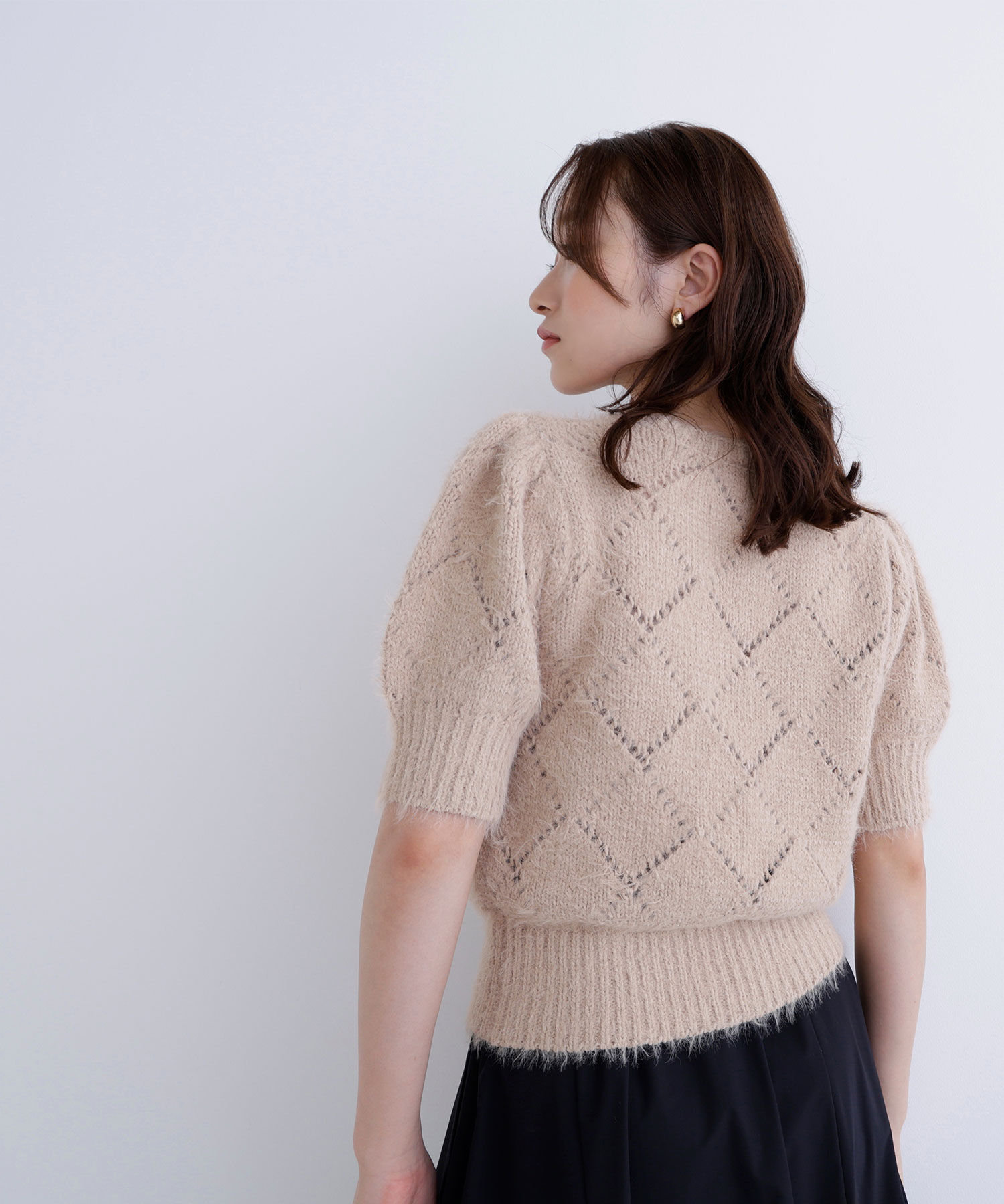  「シャギーアイレットニット」|ニット・セーター|