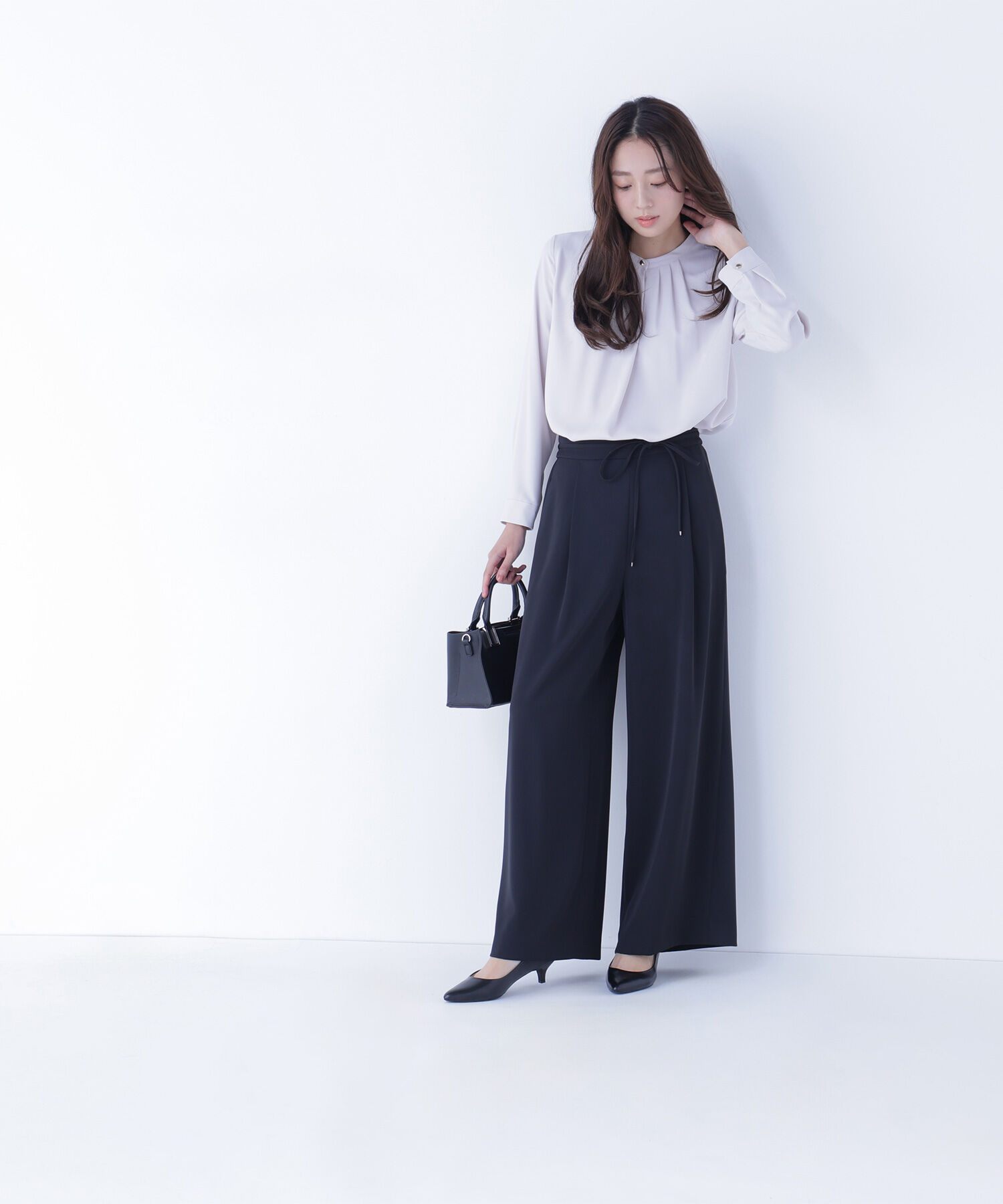  「フロントタックブラウス」|シャツ・ブラウス|